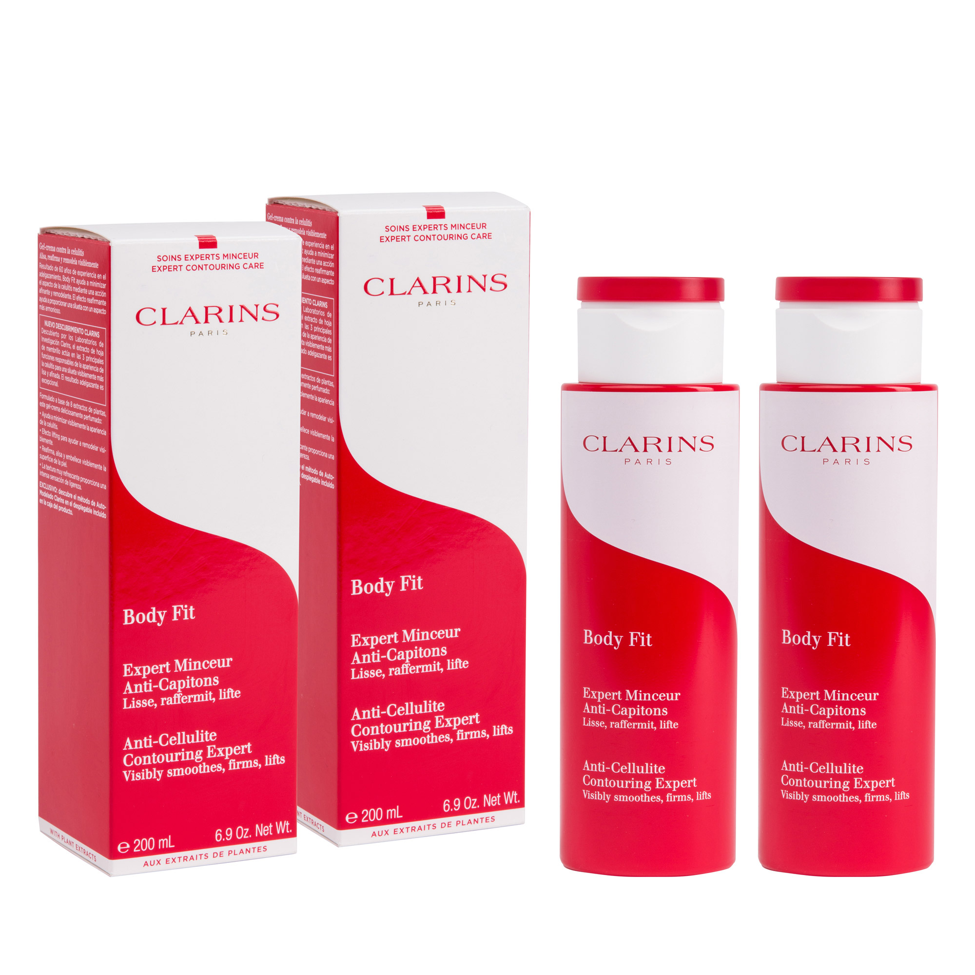 CLARINS PARIS Body Fit Anti-cellulite Contouring Expert Cream, 2 x