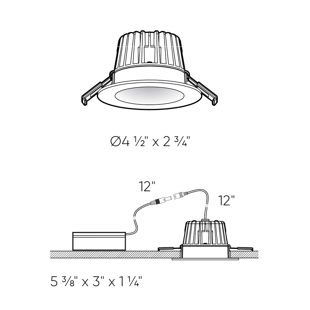 Dals Lighting Commercial Grade 4 in. LED Regressed Recessed Light | Costco