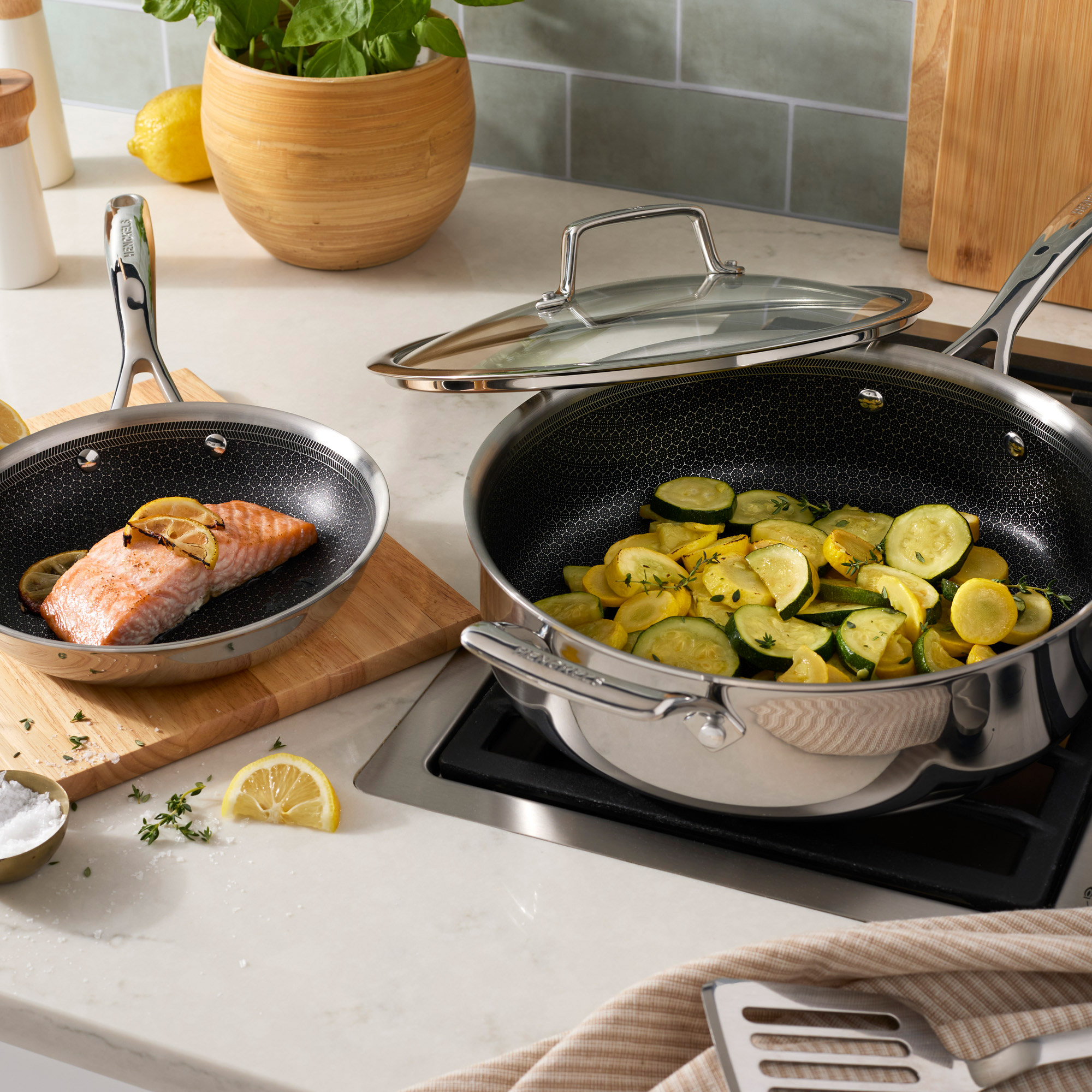 Henckels Paradigm Ceramic 11-piece Cookware Set | Costco