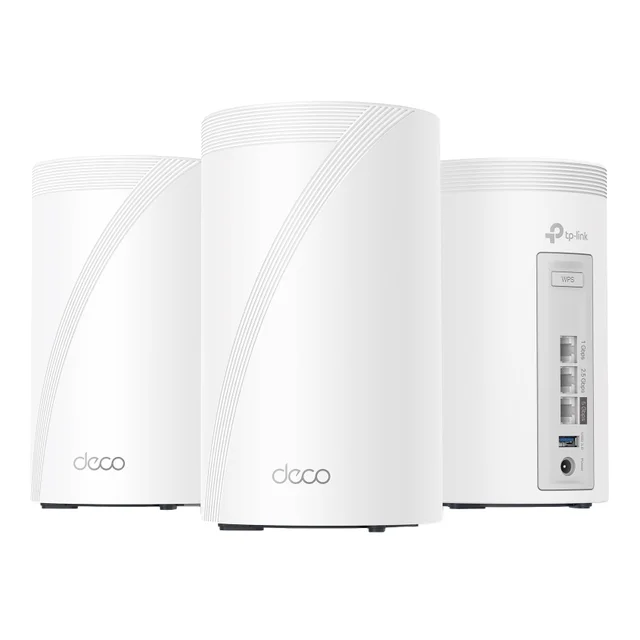 TP-Link Deco 7 Pro BE13000 Tri-Band Wi-Fi 7 Whole Home Mesh Router System, 3-Pack