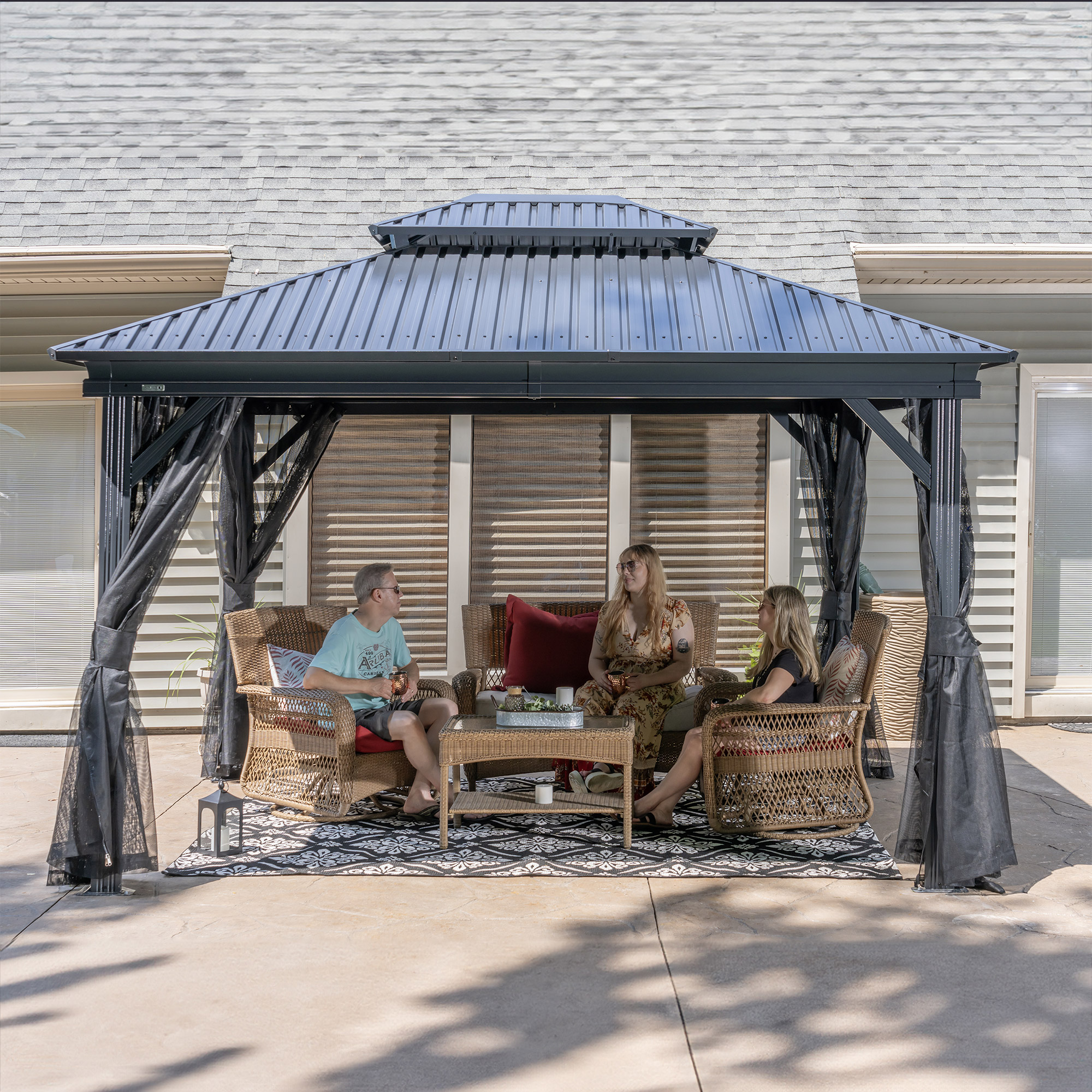Sojag Kiana 10x12 Gazebo with Mosquito Netting | Costco