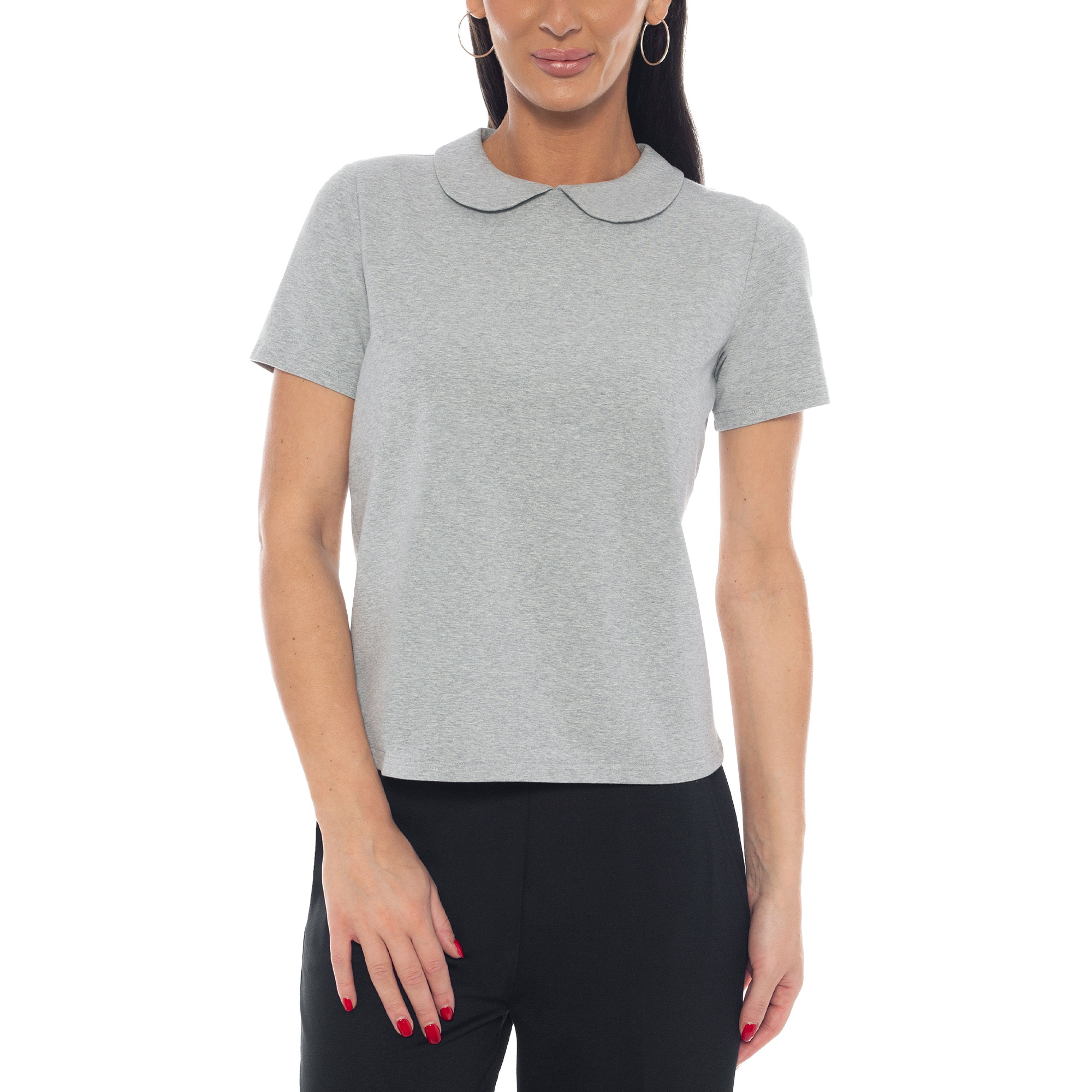 Isaac Mizrahi New York Women’s Peter Pan Collar Top