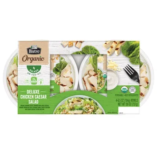 Organic Ready Pac Deluxe Casear Salad, 6.5 oz, 4-count