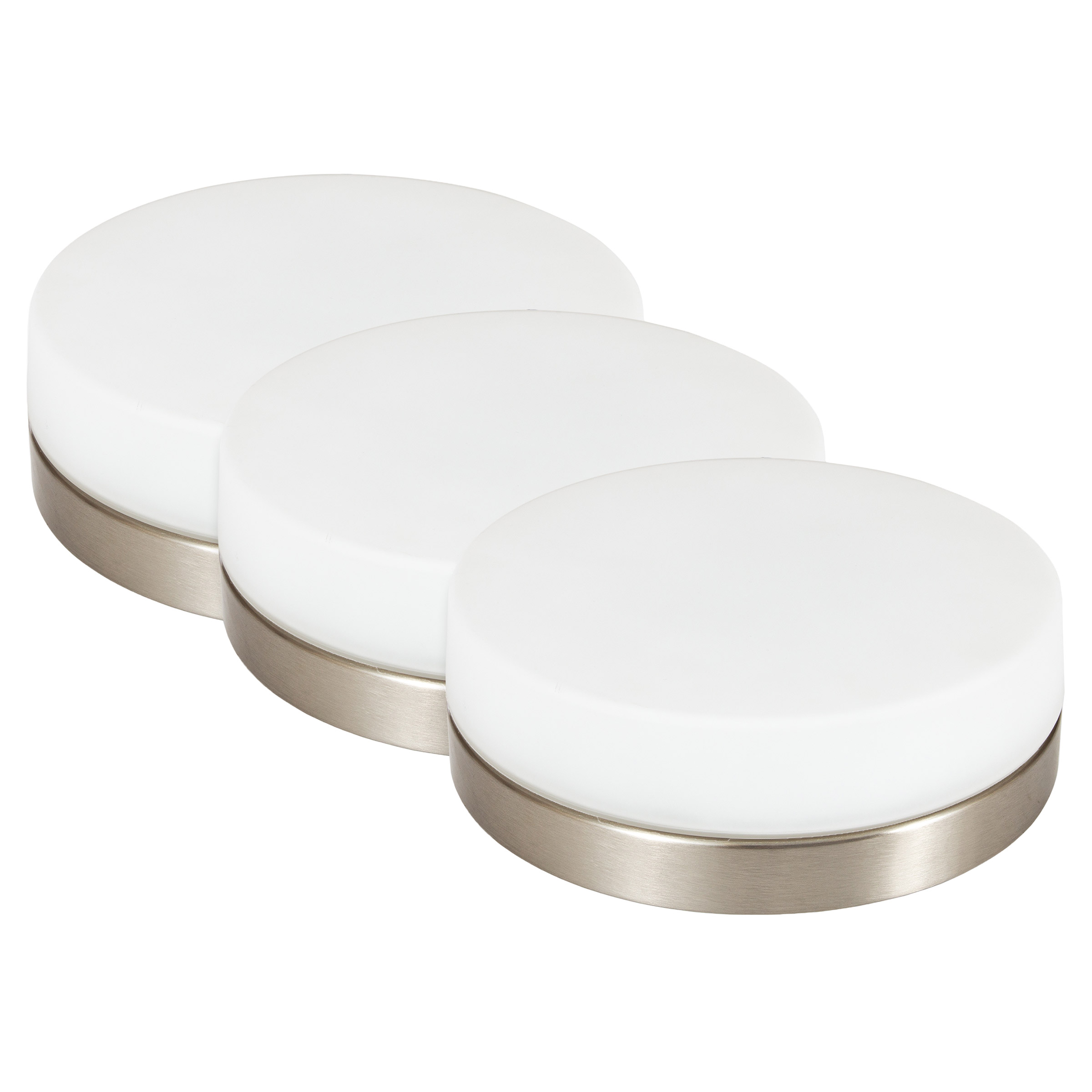 Luminus 11-in Brushed Nickel LED Flush Mount Ceiling Light