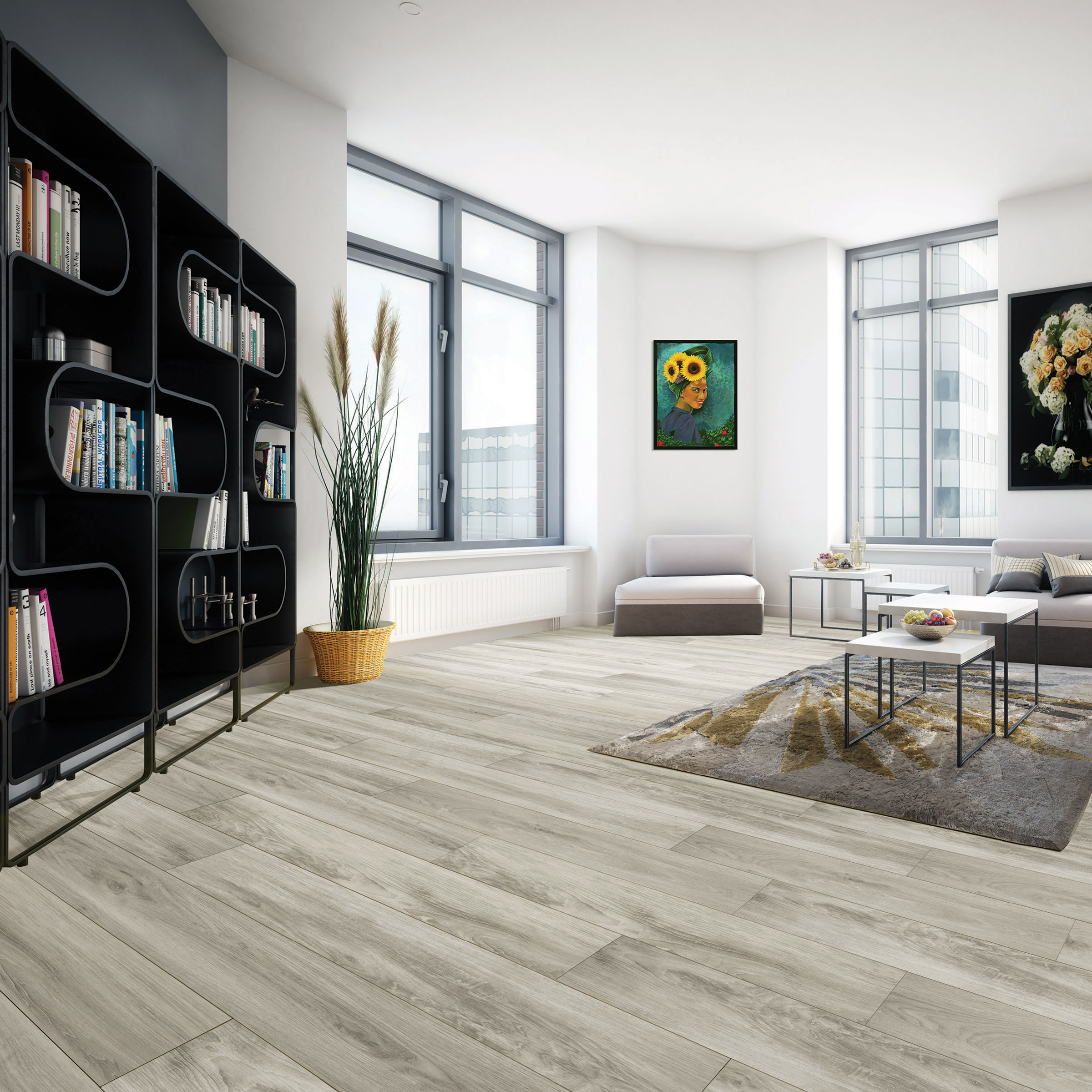 Versaclic London Mist Oak 18.0 cm (7.1 in.) Rigid Core Vinyl Plank, 1 Box: 14.12 sq. ft.