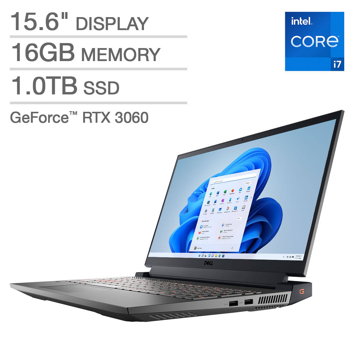 Dell G15 Gaming Laptop - 12th Gen Intel Core i7-12700H - GeForce