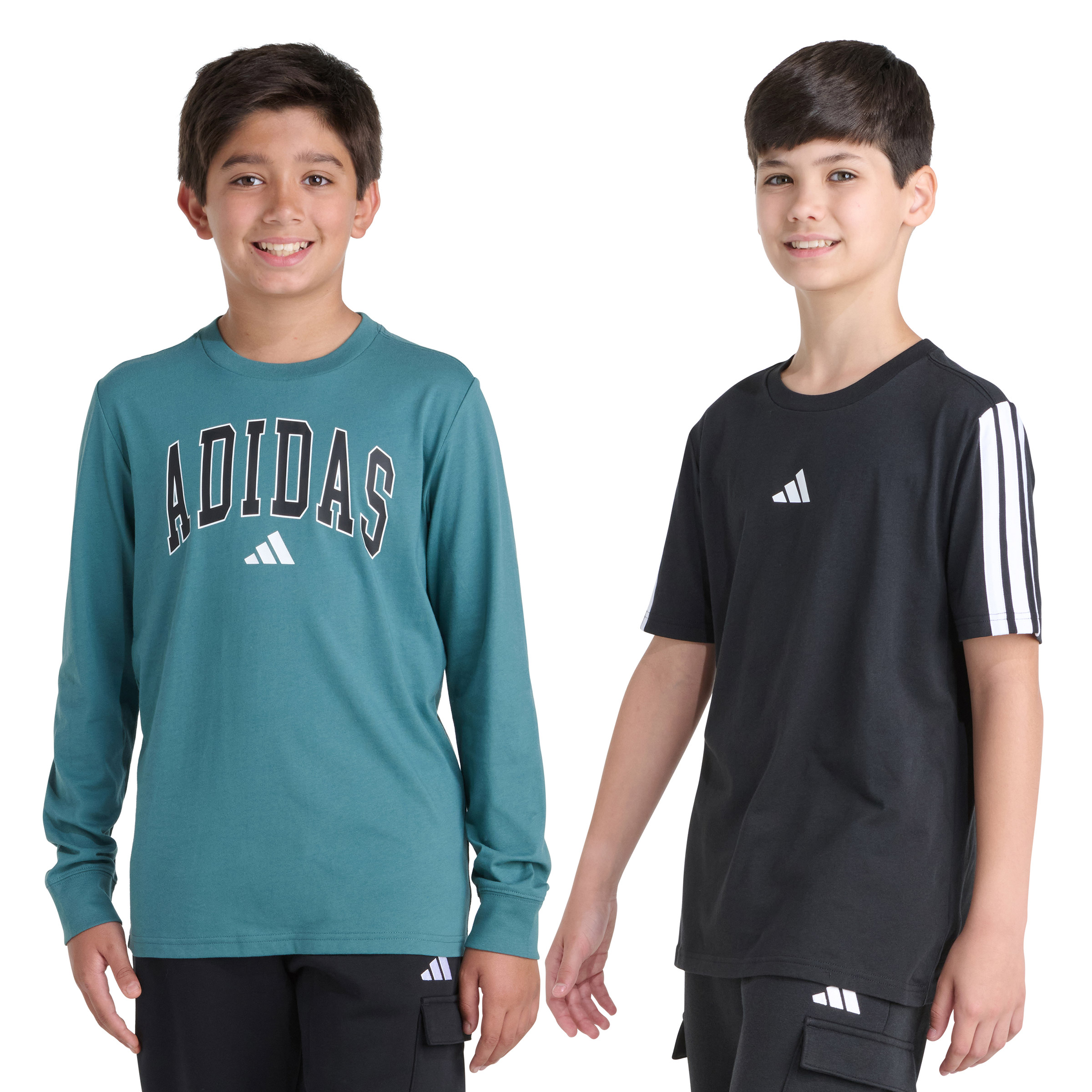 adidas Boys Long Sleeve and Short Sleeve Set