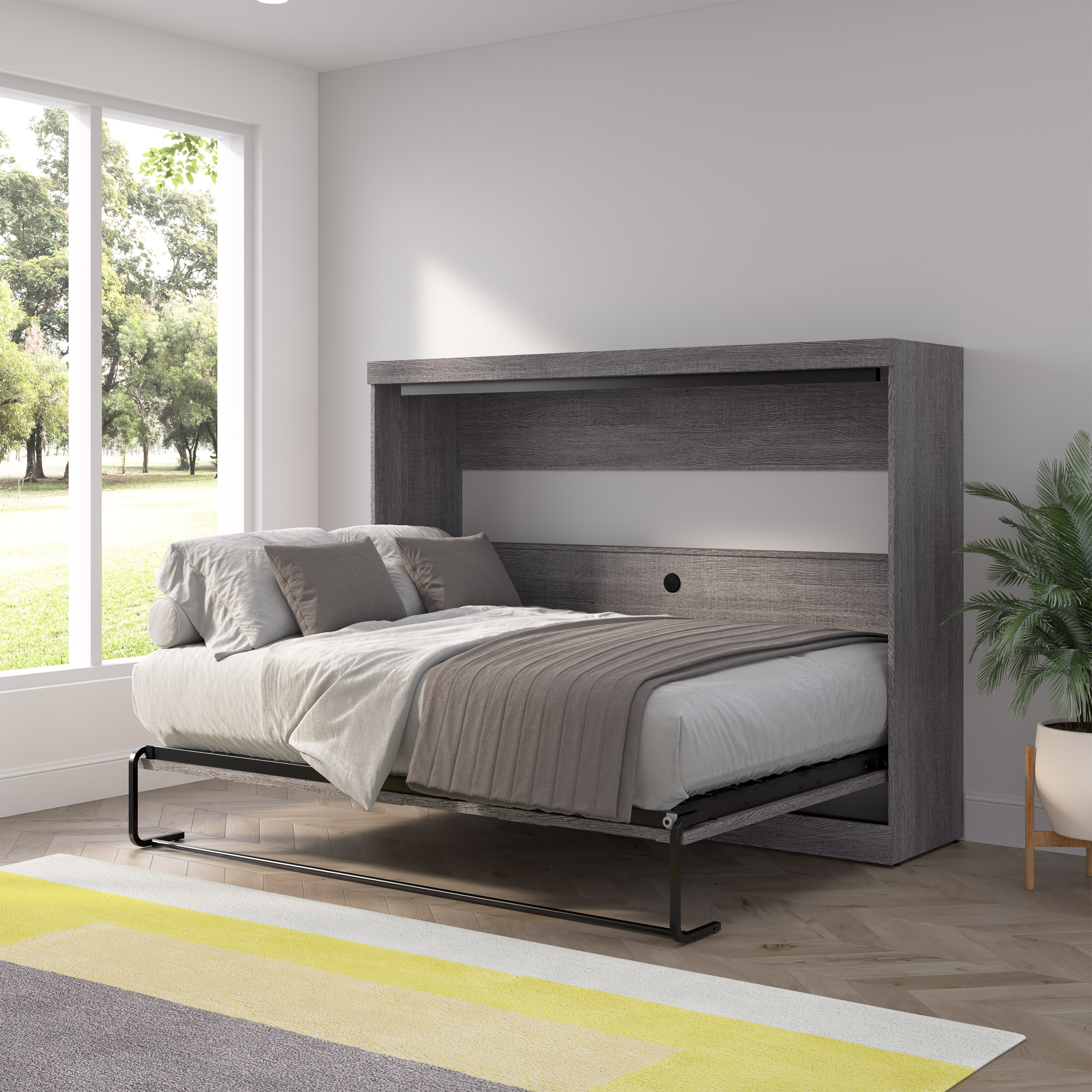 Bestar Oasis Premium Horizontal Double Wall Bed
