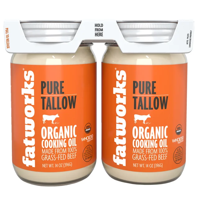 FATWORKS ORGANIC GRASS FED BEEF TALLOW 2/14 OZ