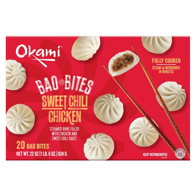 OKAMI MINI BAO SWEET CHILI CHICKEN 22 OZ (1.3 LBS)