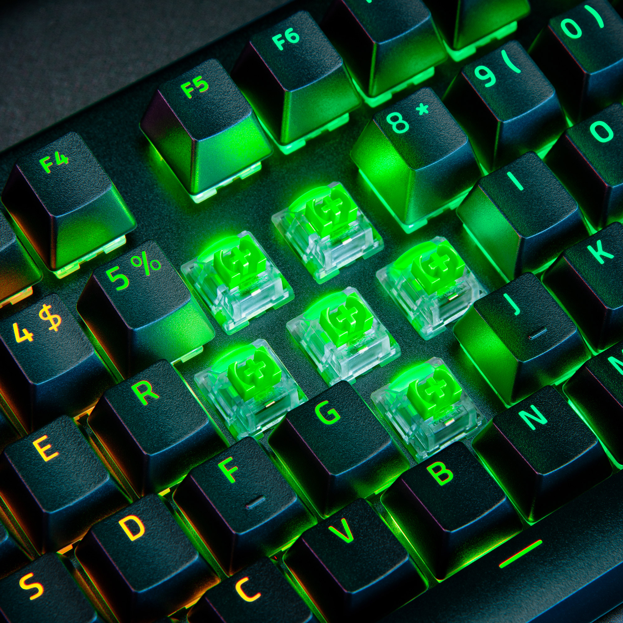 Razer Blackwidow V4 Pro Mechanical Gaming PC Keyboard (Green