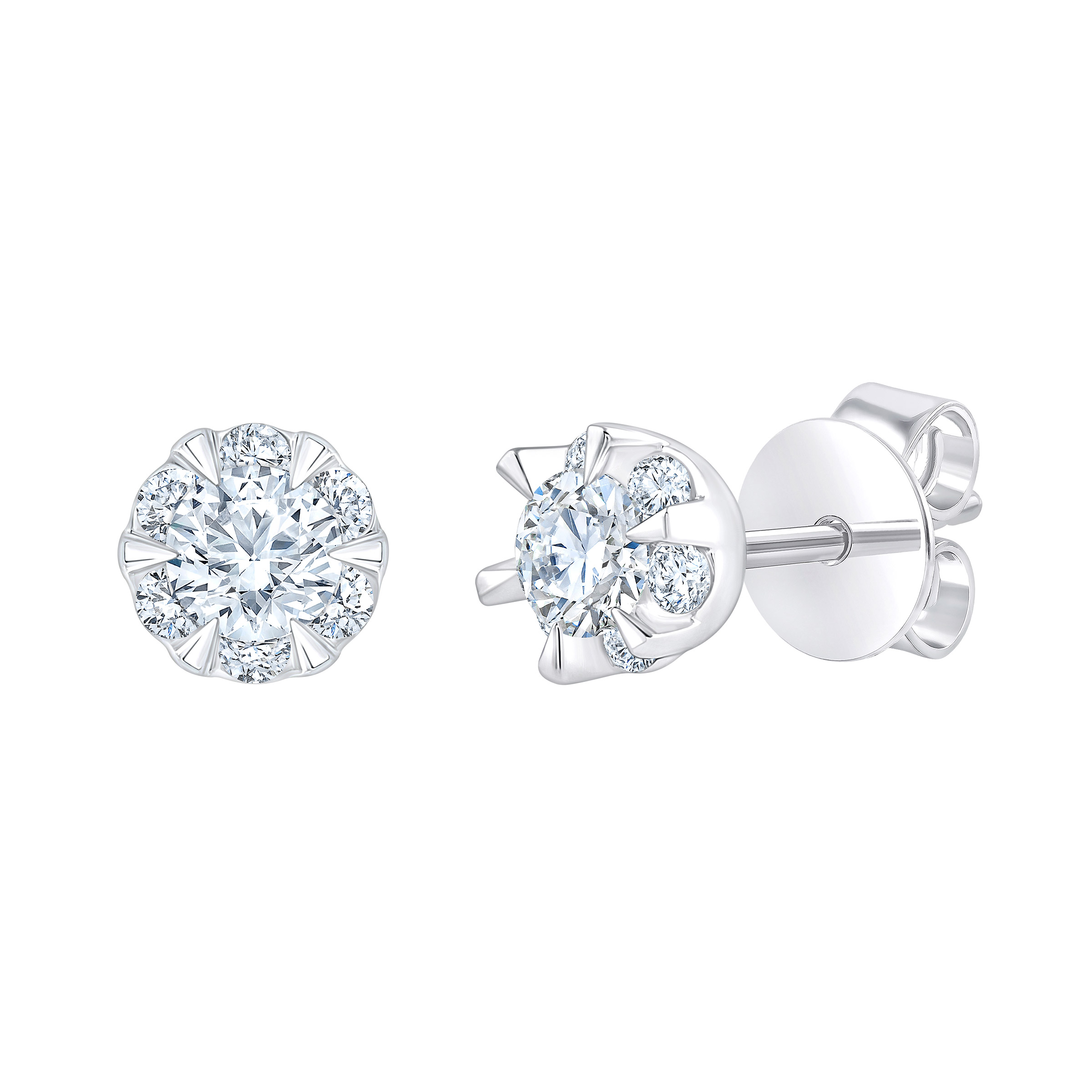 Round Brilliant Diamond Stud Earrings (0.50 ctw)