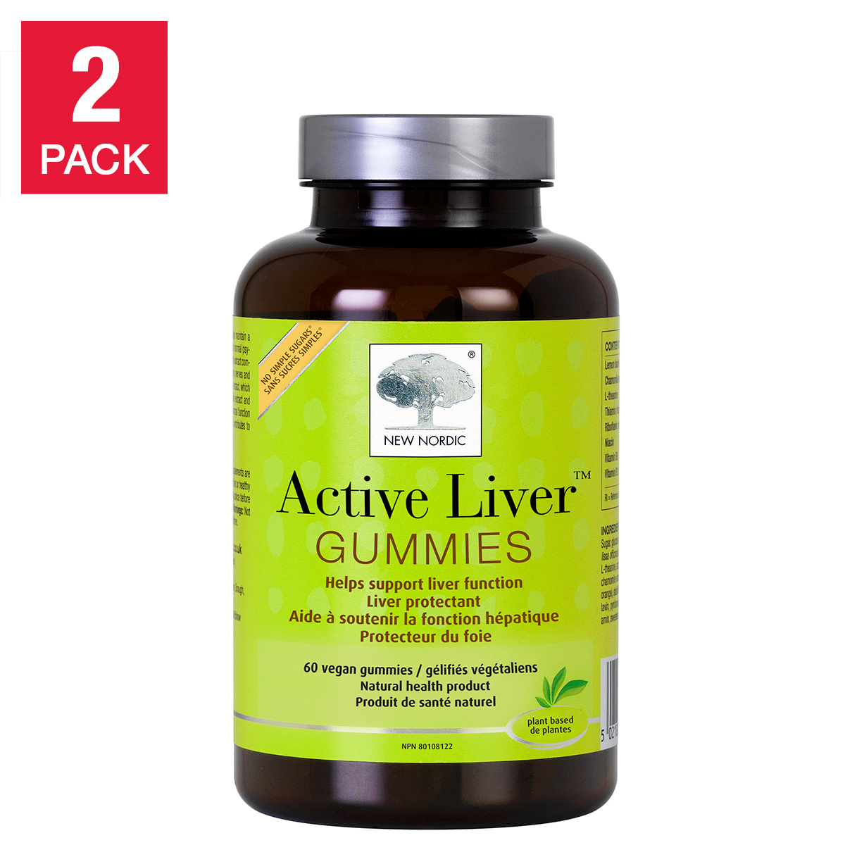 New Nordic Active Liver Gummies, 2 x 60 Gummies
