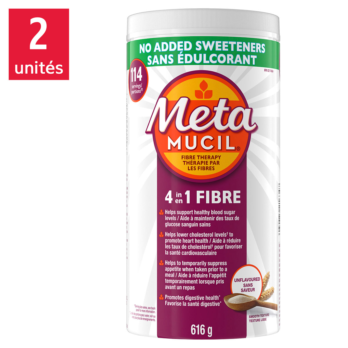 can you take metamucil while on semaglutide Metamucil 4-in-1 No Added Sweeteners Fibre Therapy, 2 x 114 doses