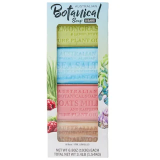 AUSTRALIAN BOTANICAL GOAT MILK BAR SOAP 8-PACK, 6.8OZ