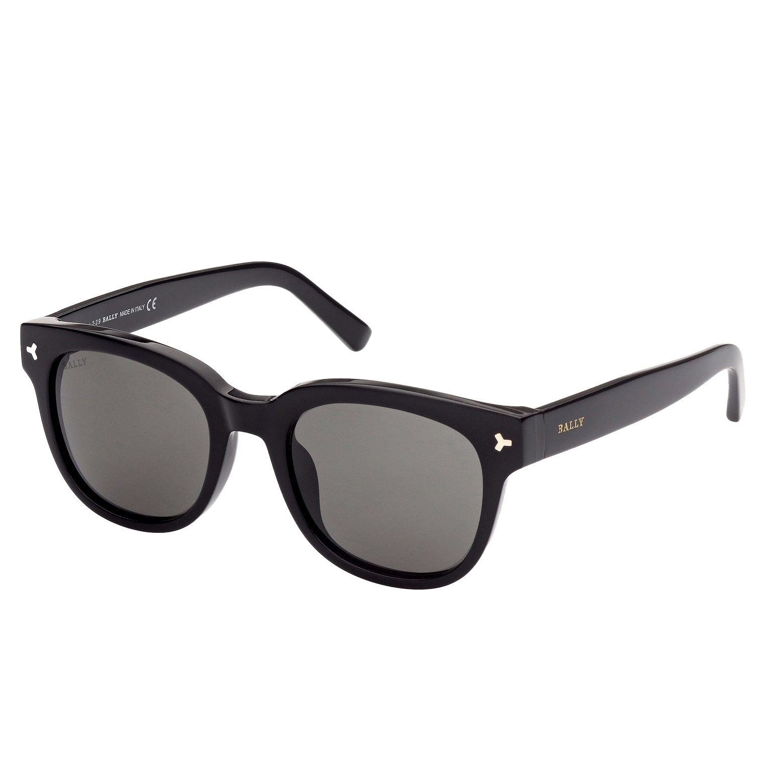 BALLY BY0033-H Shiny Black Smoke Sunglasses | Costco