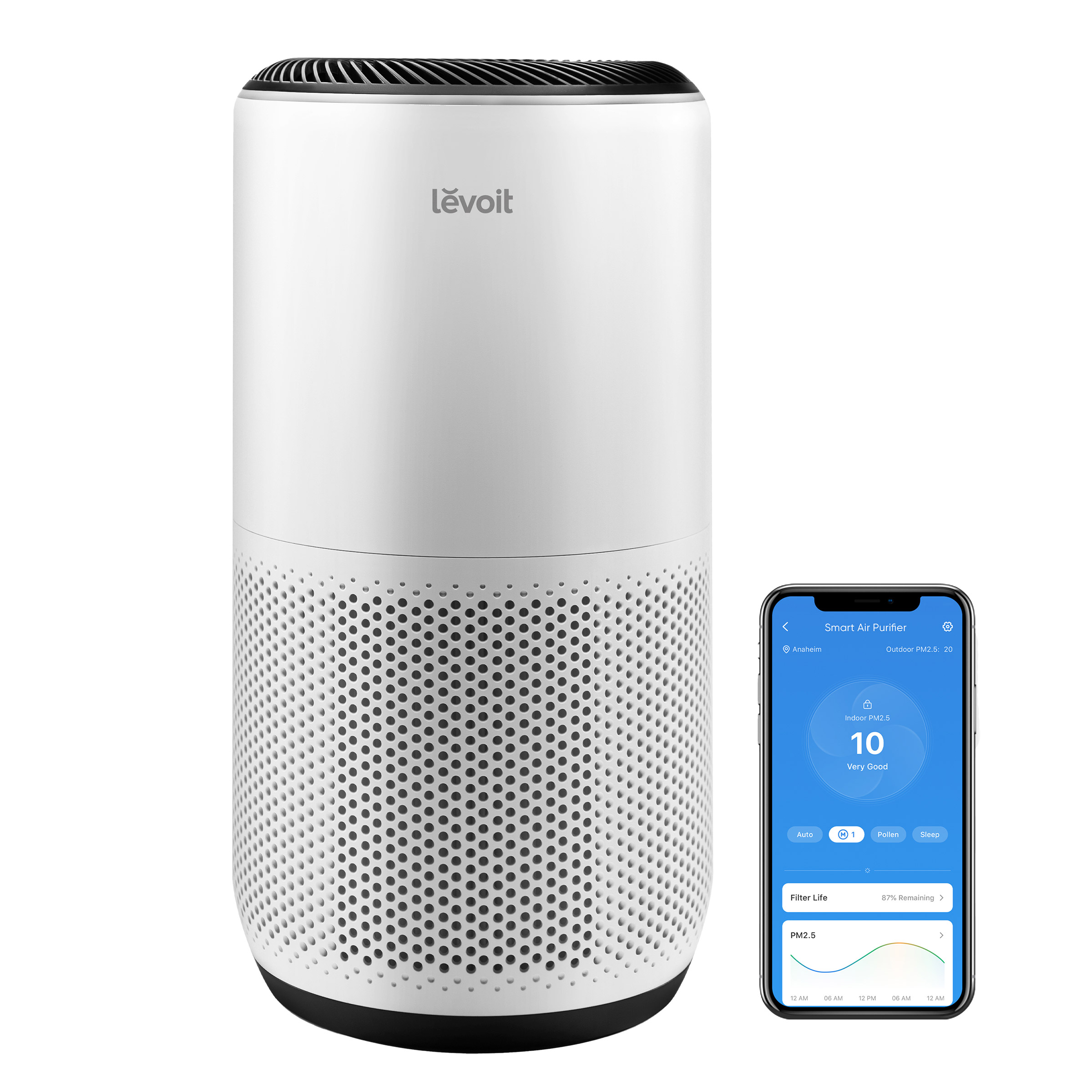 Levoit PlasmaPro 400S Smart Air Purifier for Large Rooms