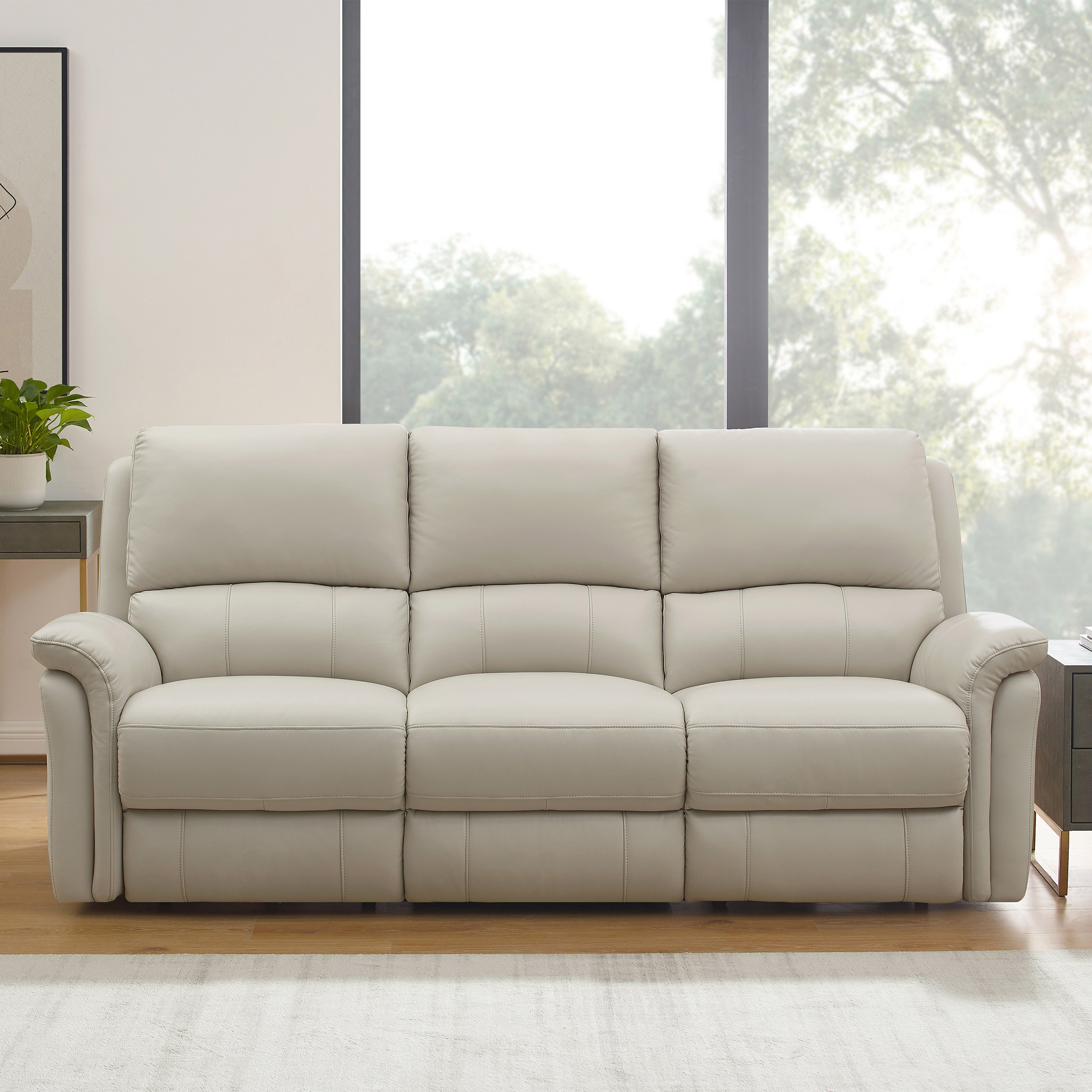 Prospera Home Marner Top grain Leather Power Reclining Sofa