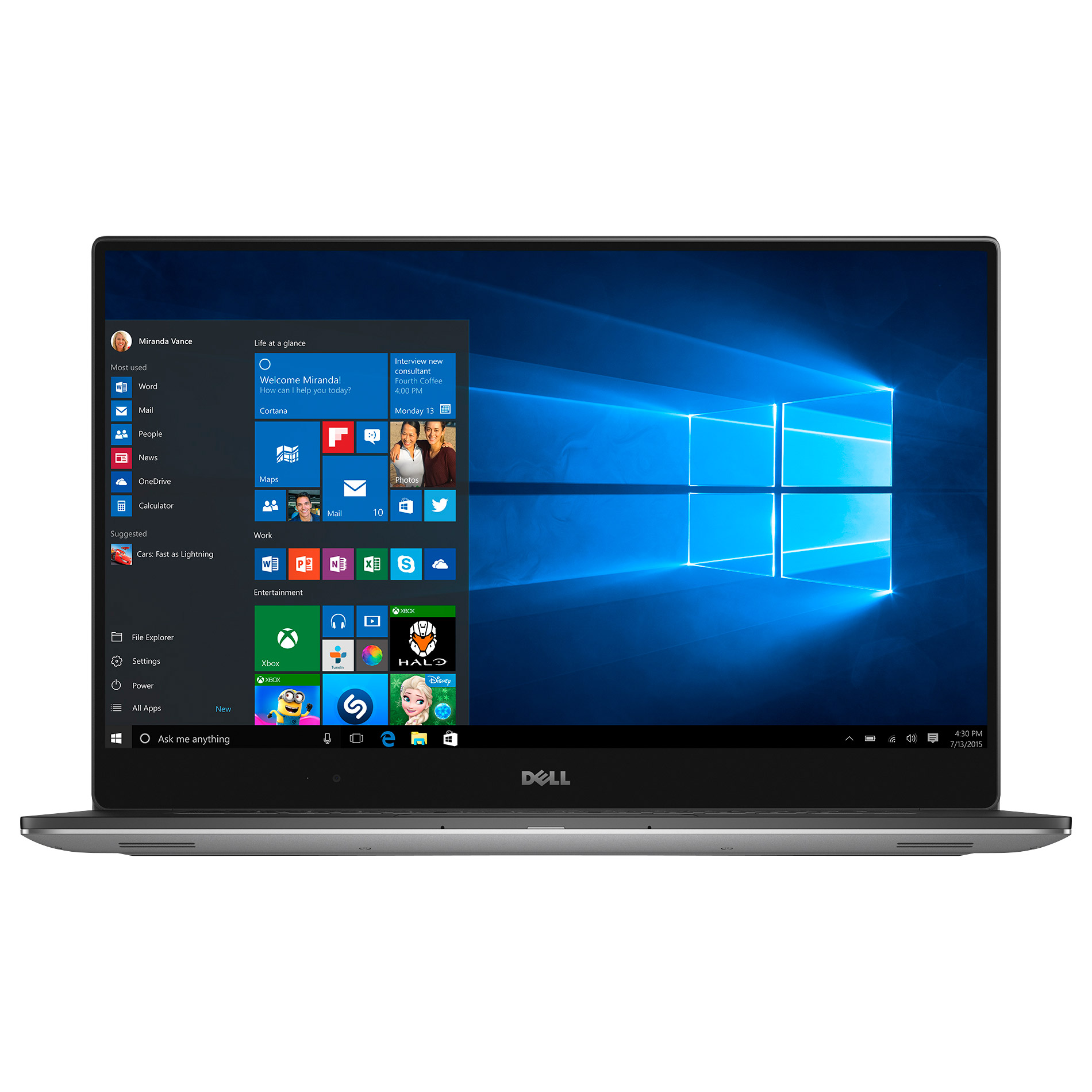 Dell XPS 15 Touchscreen Laptop - Intel Core i7 - 4K Ultra HD