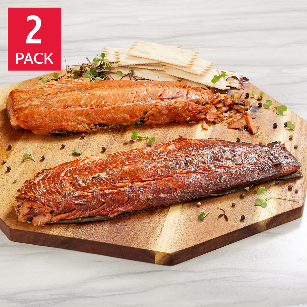 Trident Seafoods Smoked Sockeye Salmon, 2 Gift Packs | Costco