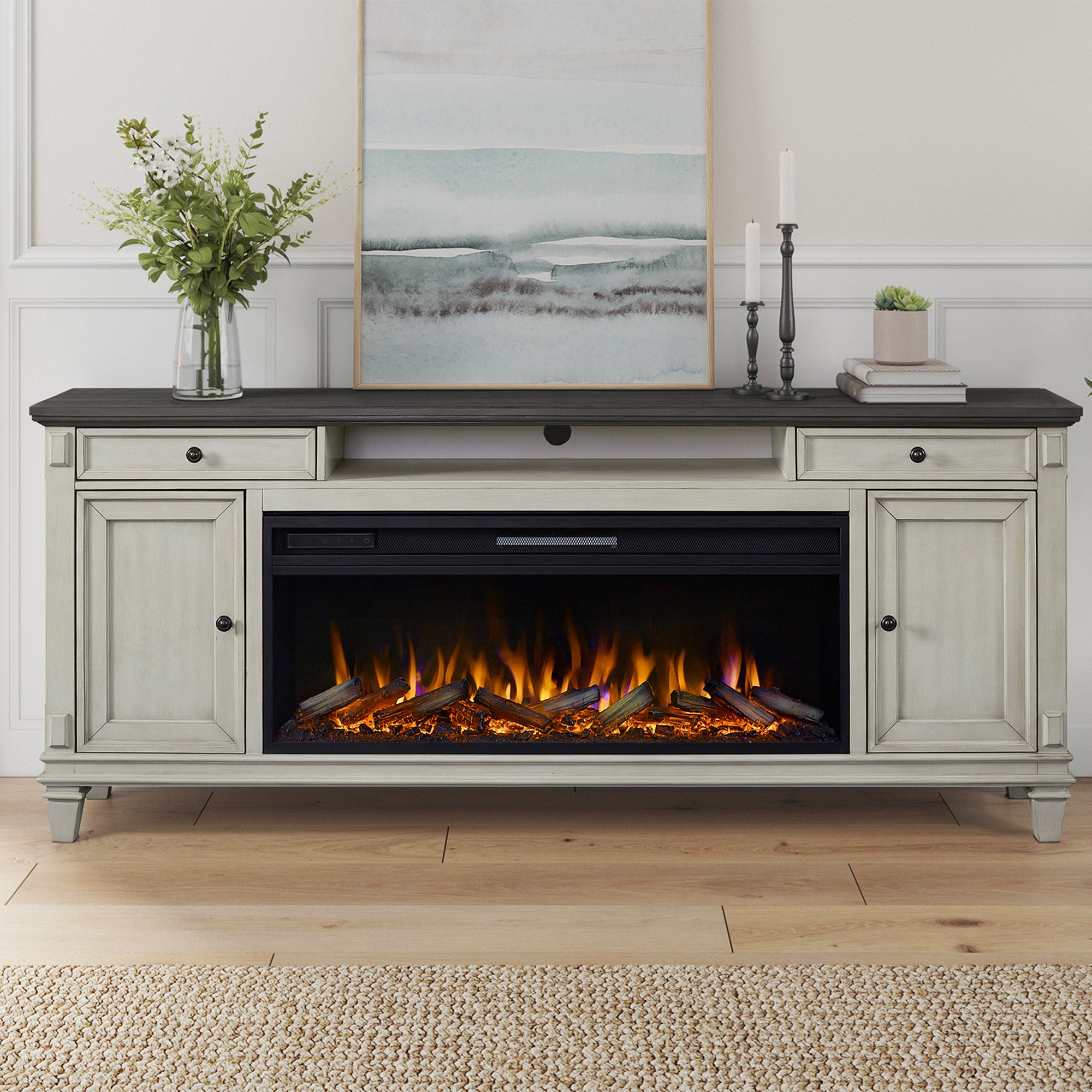 総額5.2万円！未開封 任天堂 ソニー WiiU 家電 アイコス ビンゴ大会 Parker 96” TV Console with Electric Fireplace | Costco その他