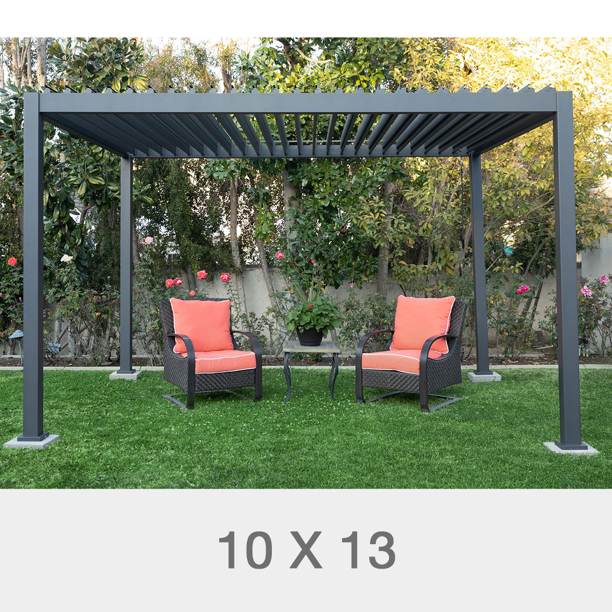Mirador Adjustable Louvered Aluminum Pergola
