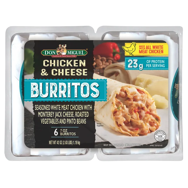 DON MIGUEL CHICKEN BURRITO 6 CT 7 OZ