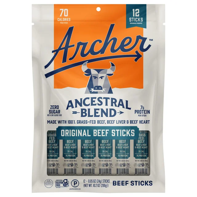 ARCHER ANCESTRAL BEEF STICKS 10.2 OZ BAG