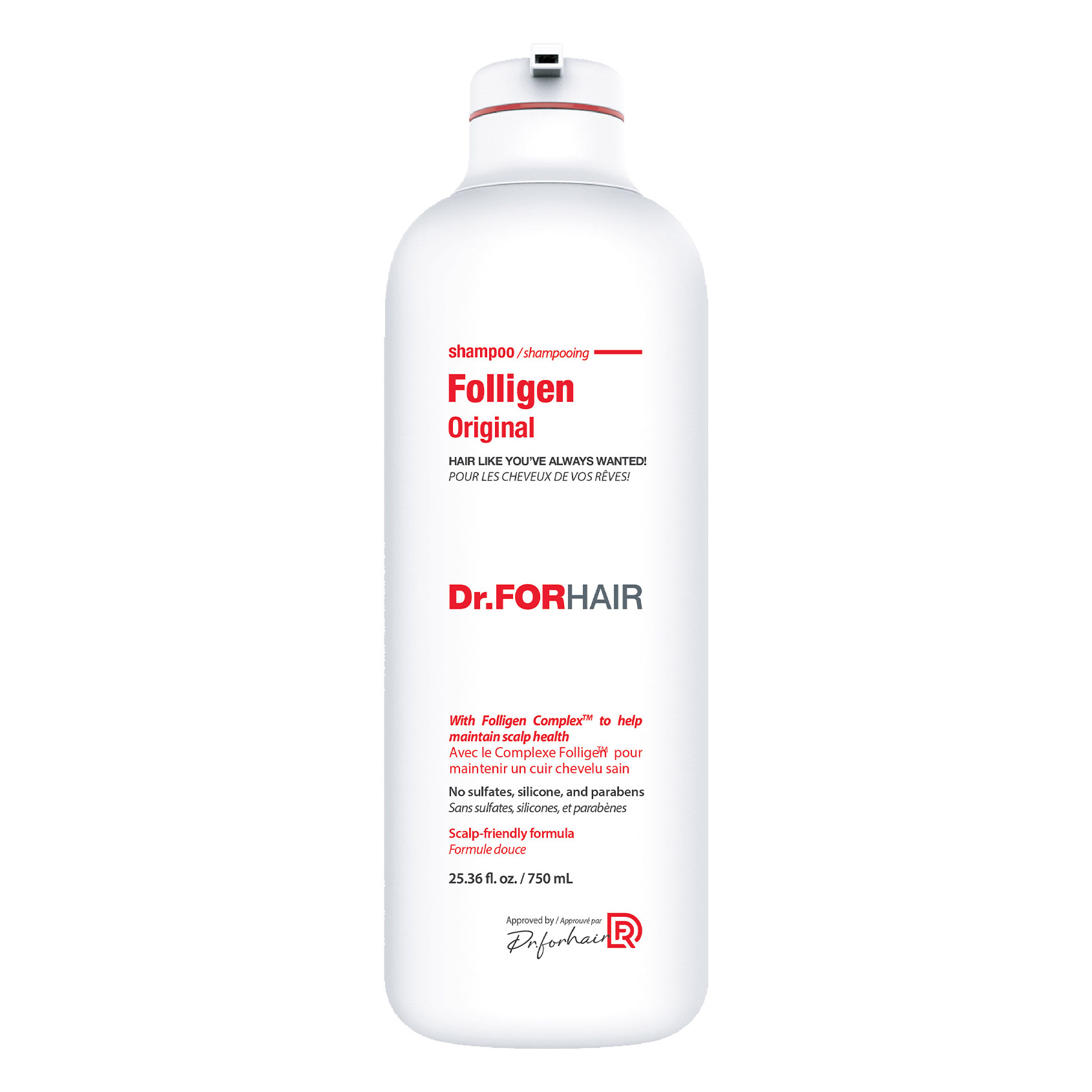 韓国⭐︎Dr.FORHAIR Folligen Original シャンプー 2本 Dr. ForHair Folligen Original Shampoo, 2 x 750 mL | Costco