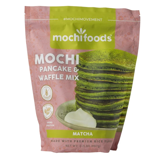 MOCHI FOODS MATCHA PANCAKE & WAFFLE MIX 2.2 LBS