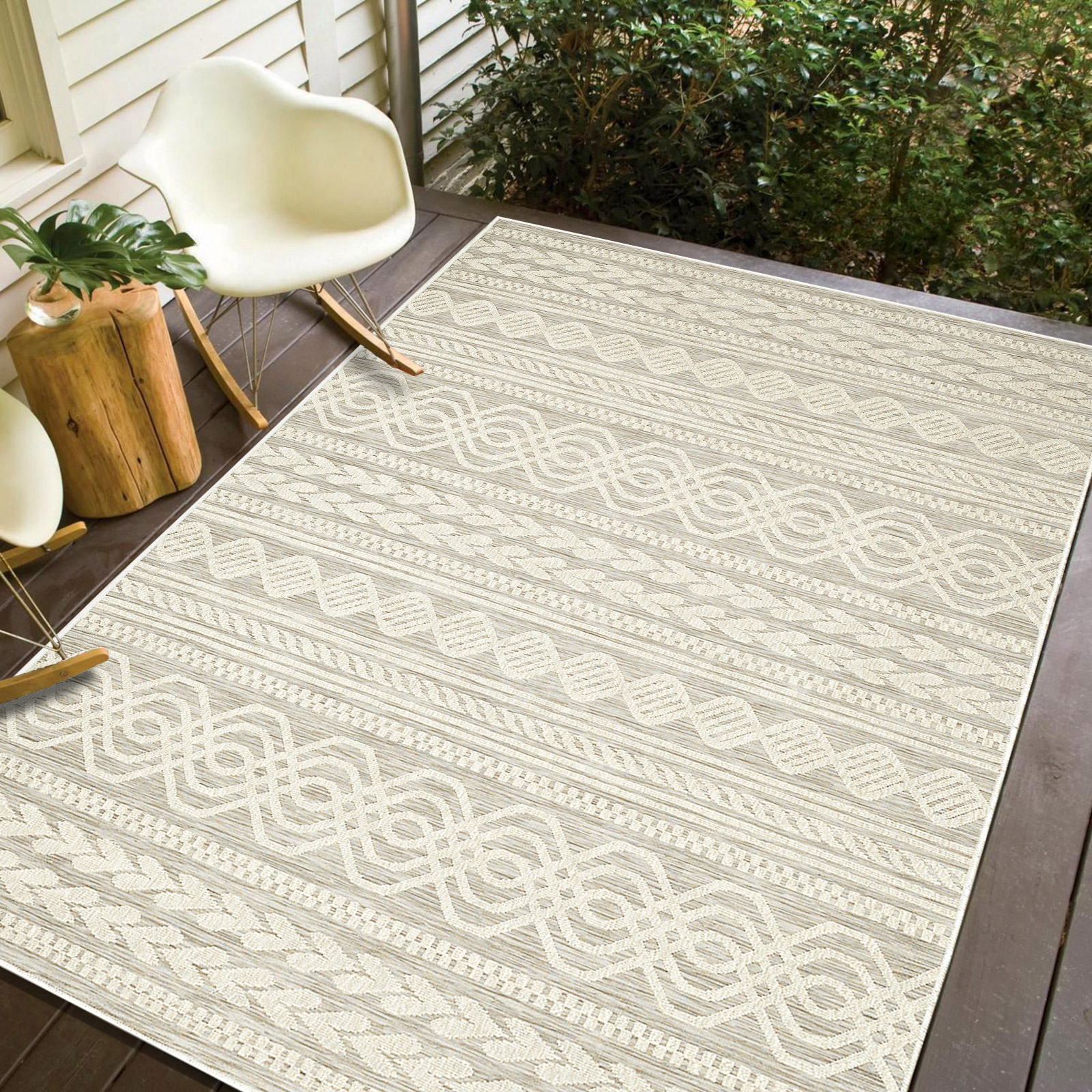 Viana Madrid Collection Serene Indoor/Outdoor Area Rug | Costco