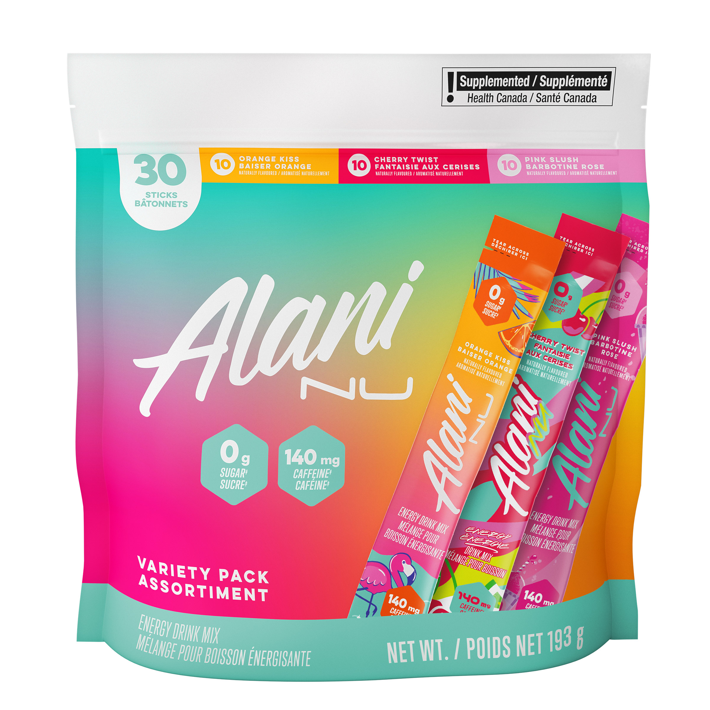 Alani NU Energy Drink Mix Variety Pack, Pack of 30