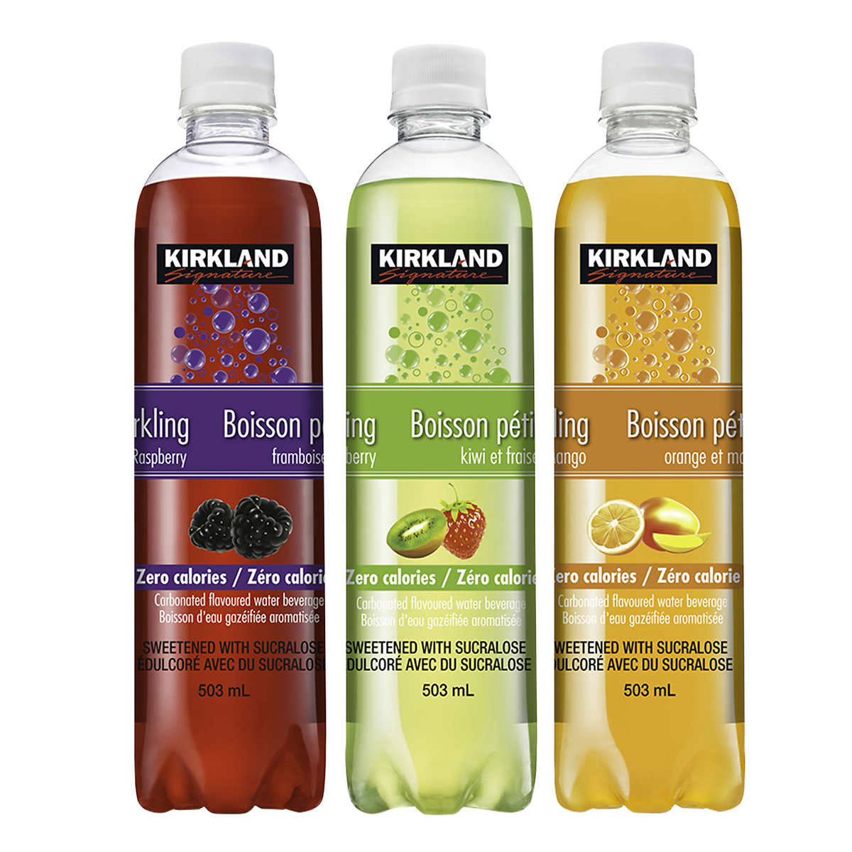 Kirkland Signature Sparkling Flavoured Water 503 mL 24-pack 