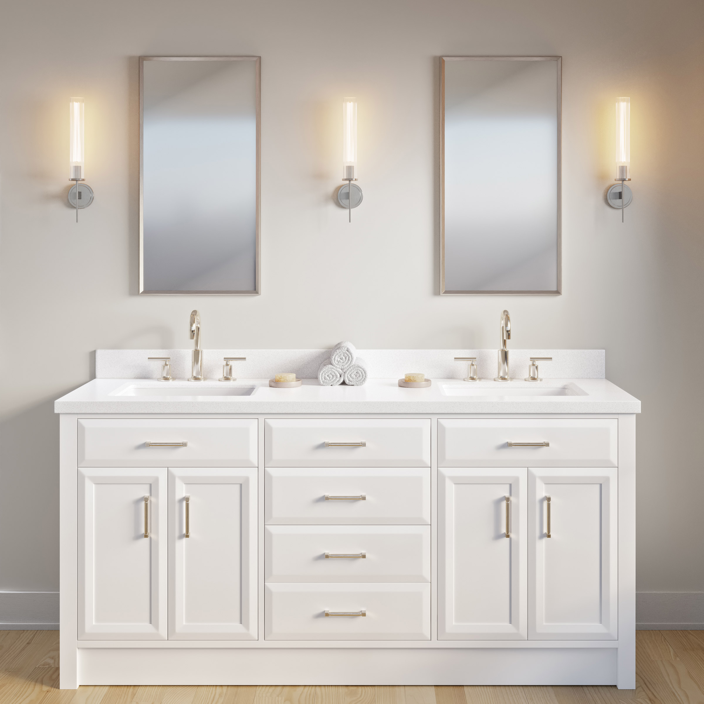 Studio Bathe Calais II 72 in. Double Vanity