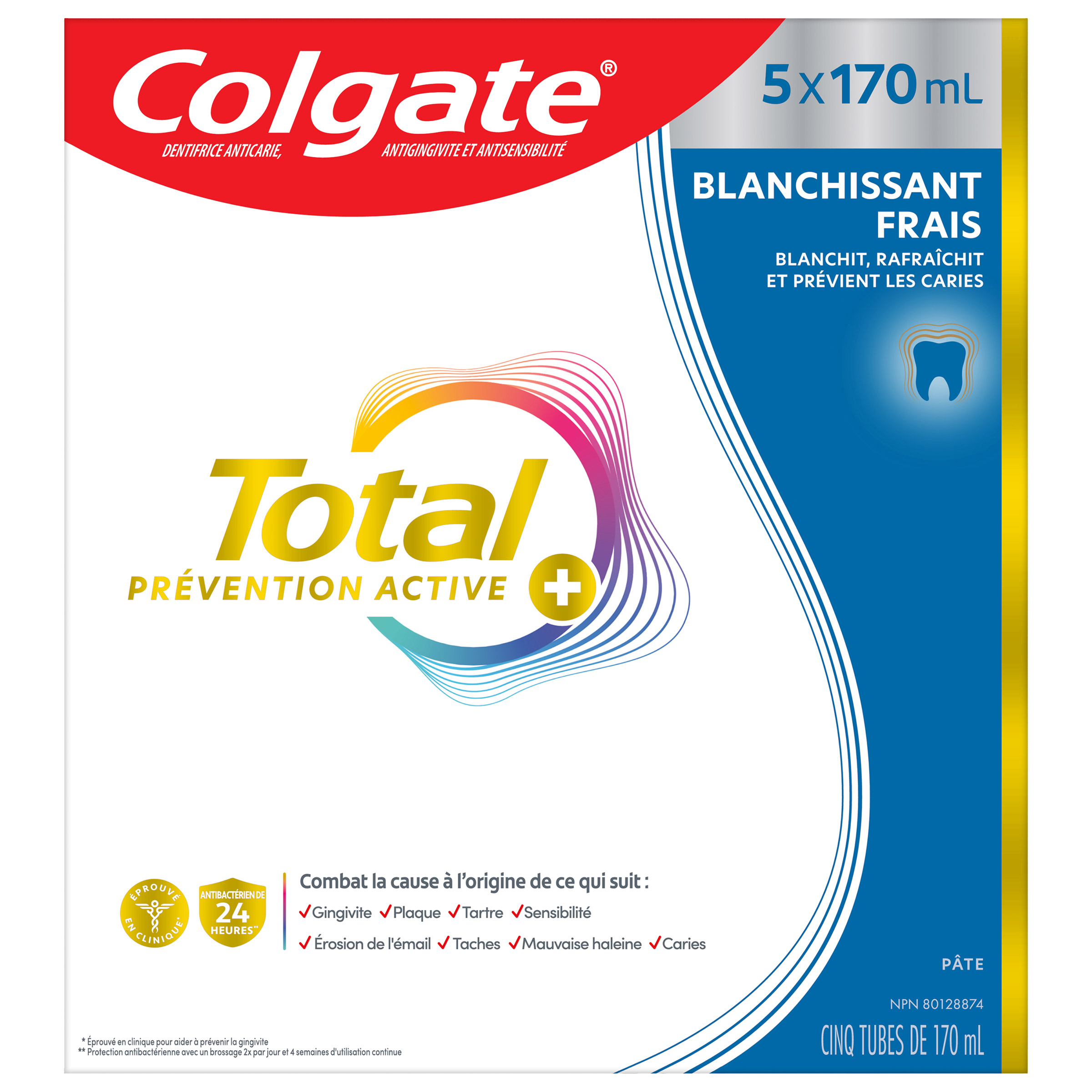 Dentifrice Total Active de Colgate