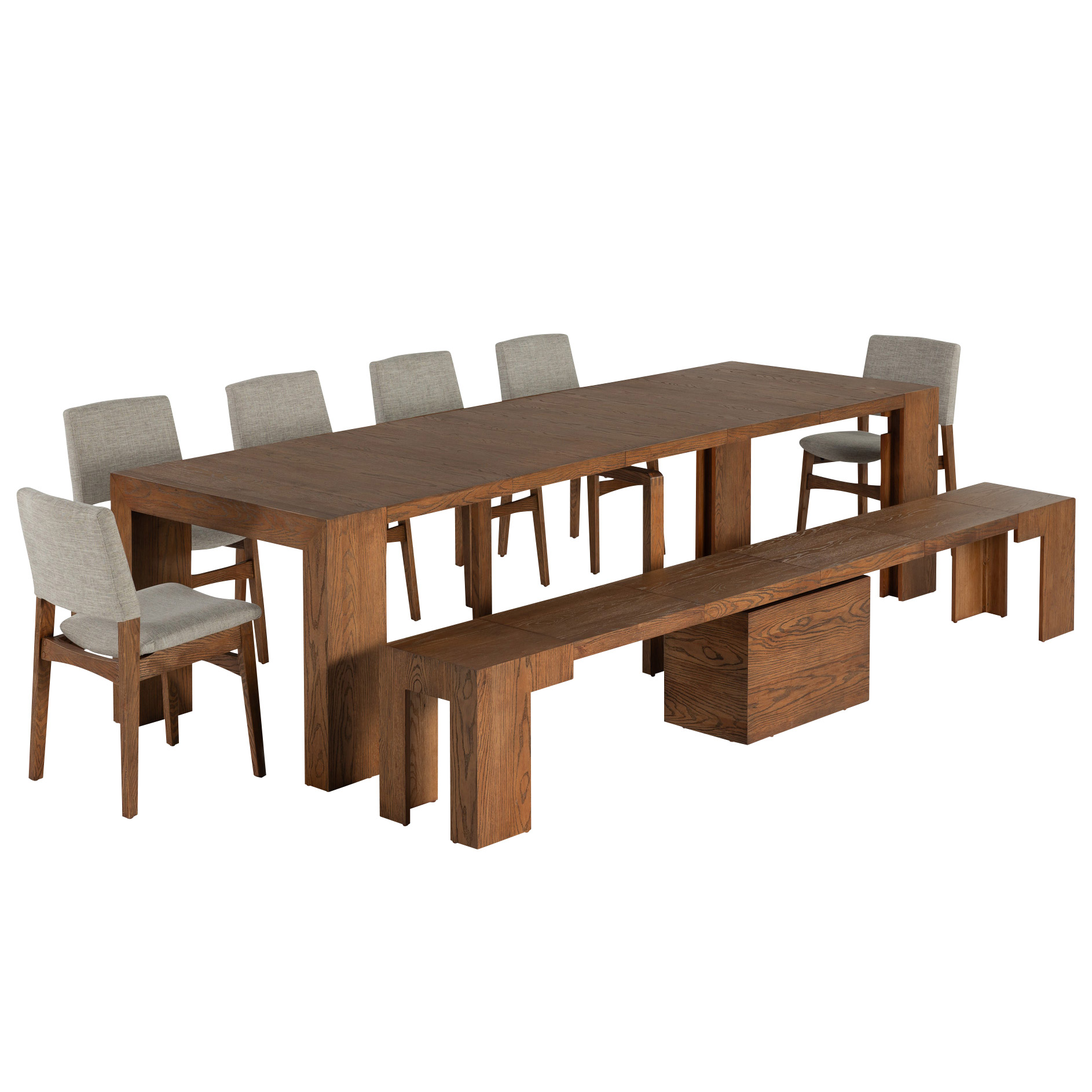 Transformer Table Extendable 8-piece Dining Set | Costco