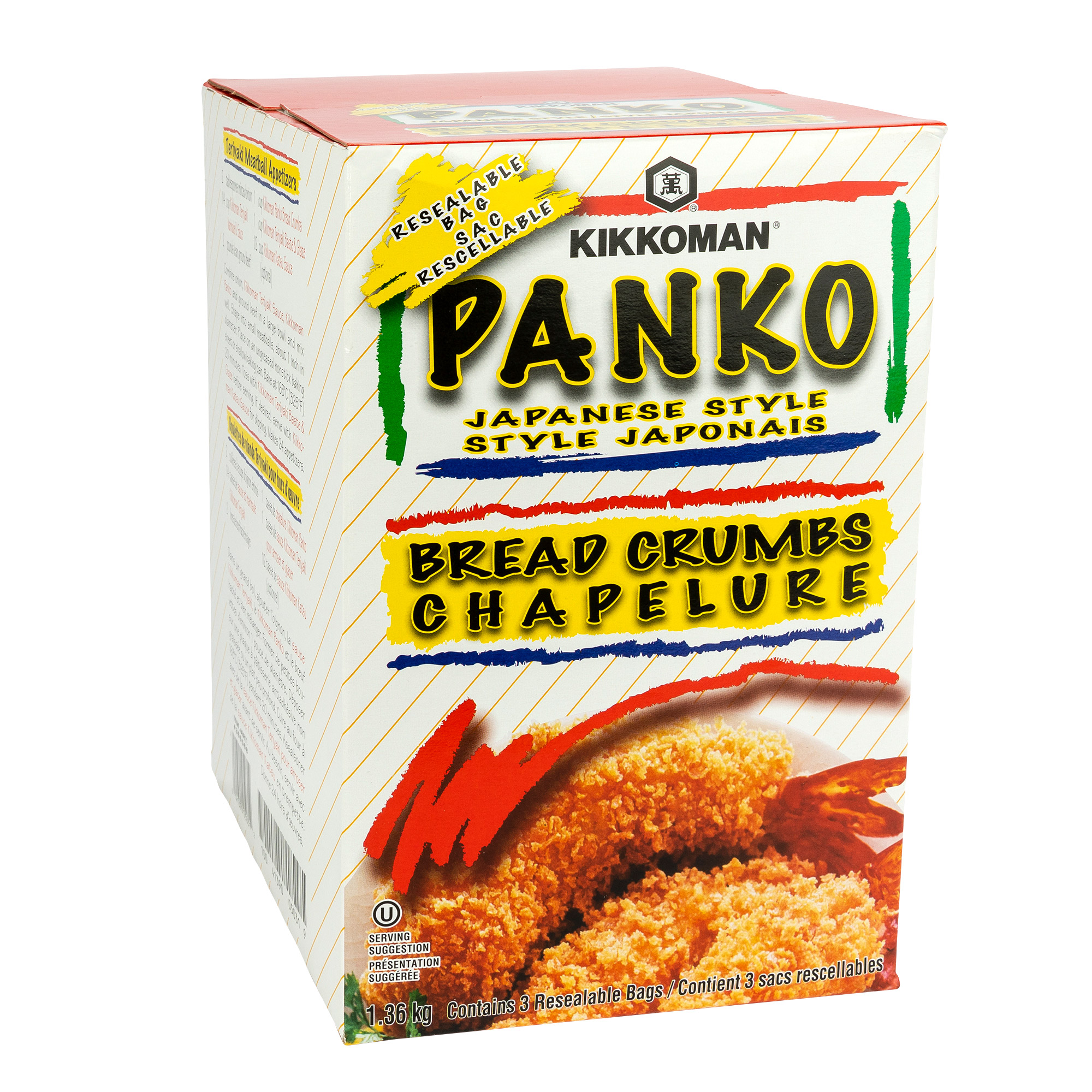 Kikkoman Panko Bread Crumbs, 1.36 kg