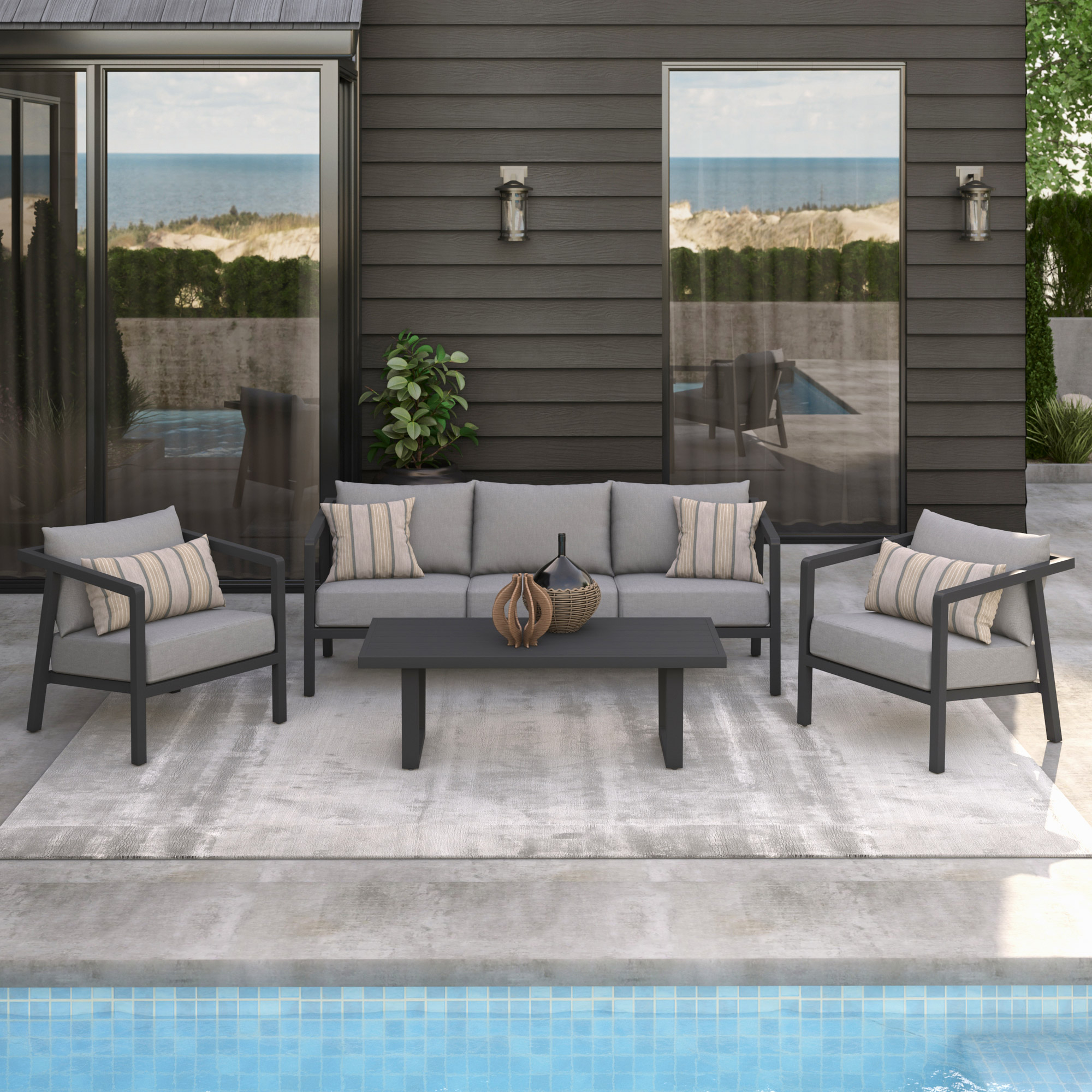 Biati 4-piece Outdoor Patio Seating Set