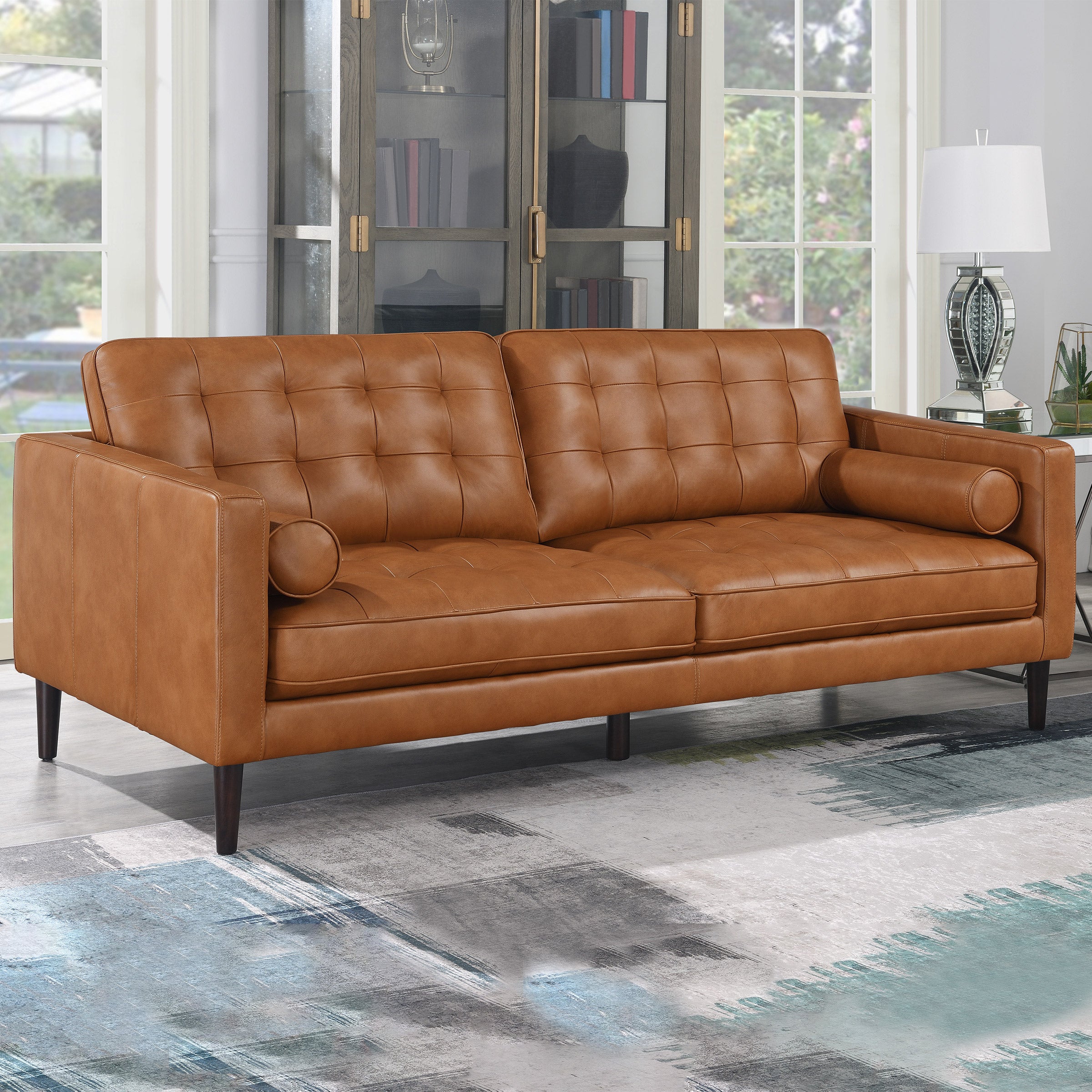 Harstine Leather Sofa | Costco