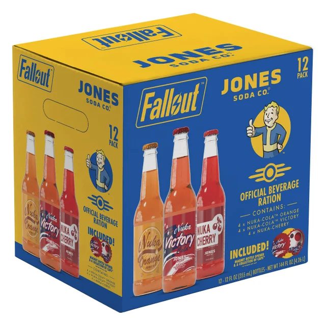 JONES SODA FALLOUT VICTORY PACK 12/12 FLOZ (4.502 QTS)