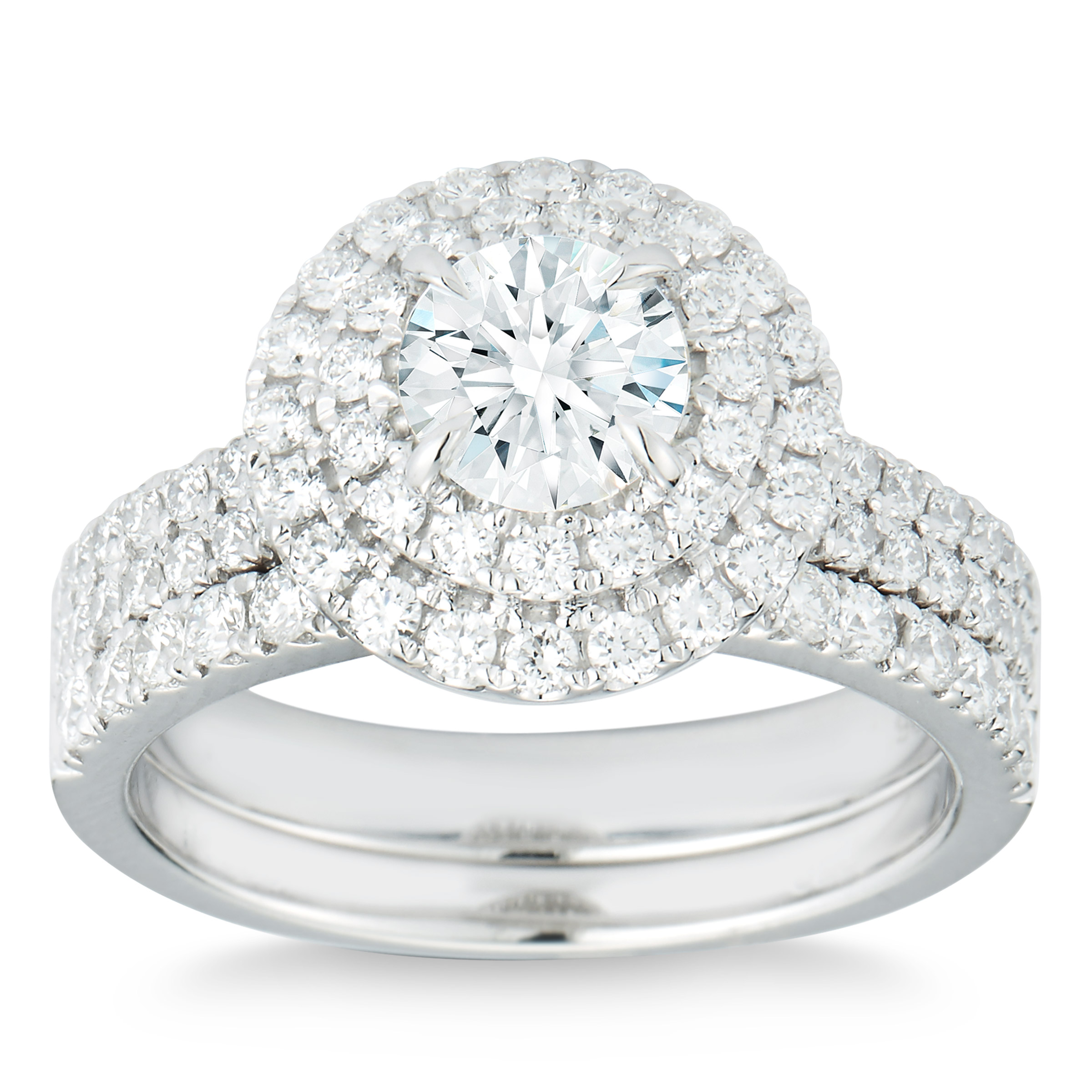 Round Brilliant Diamond Wedding Set (2.00 ctw)