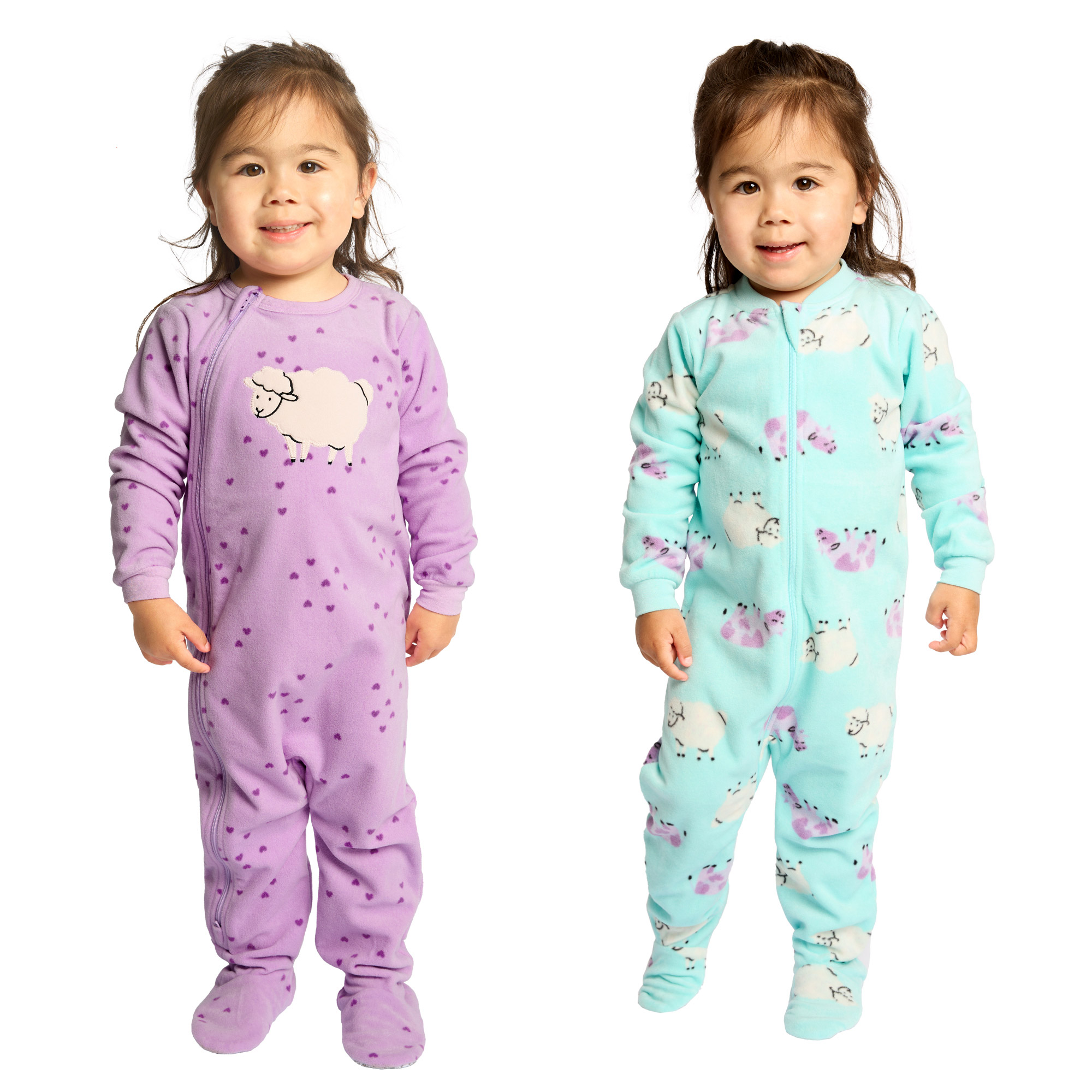 Pekkle Kids Fleece Sleeper, 2-pack