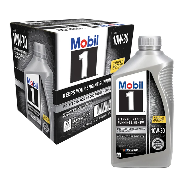 Mobil 1 Advanced Full Synthetic Motor Oil 10W-30, 1-Quart/6-Pack