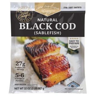 ALASKAN LEADER SEAFOOD BLACK COD 2 POUNDS