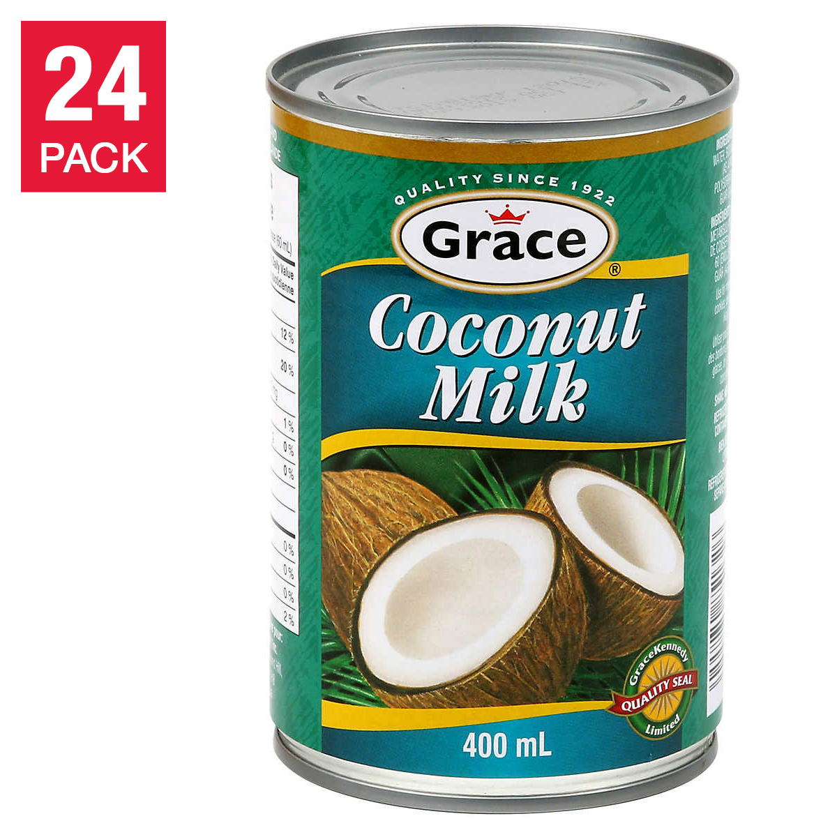 Grace Coconut Milk, 24 × 400 mL