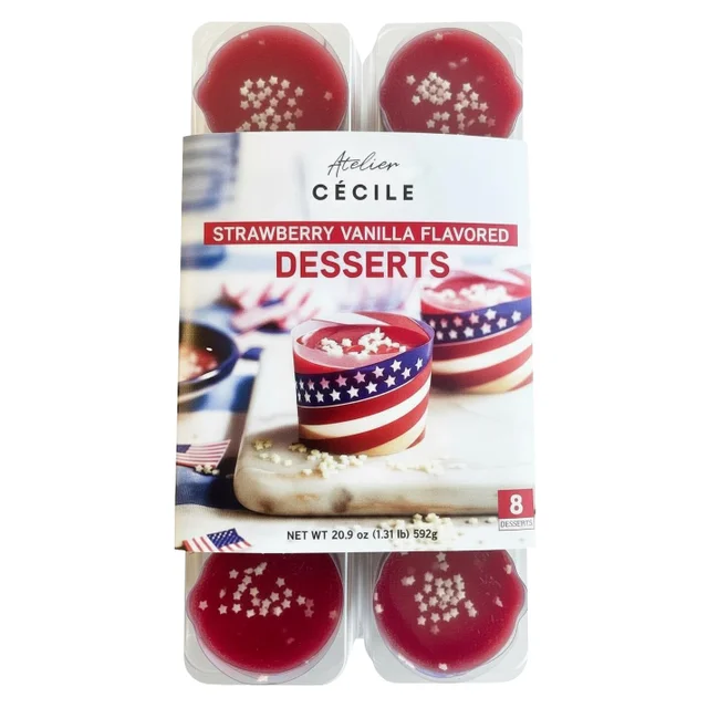 ATELIER CECILE STRAWBERRY&VANILLA CUP 8/2.61OZ (1.305 LB)