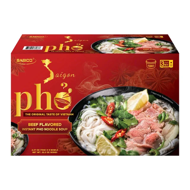 PHO BEEF BOWL 9/2.29 OZ SABICO FOODS P72 SL450