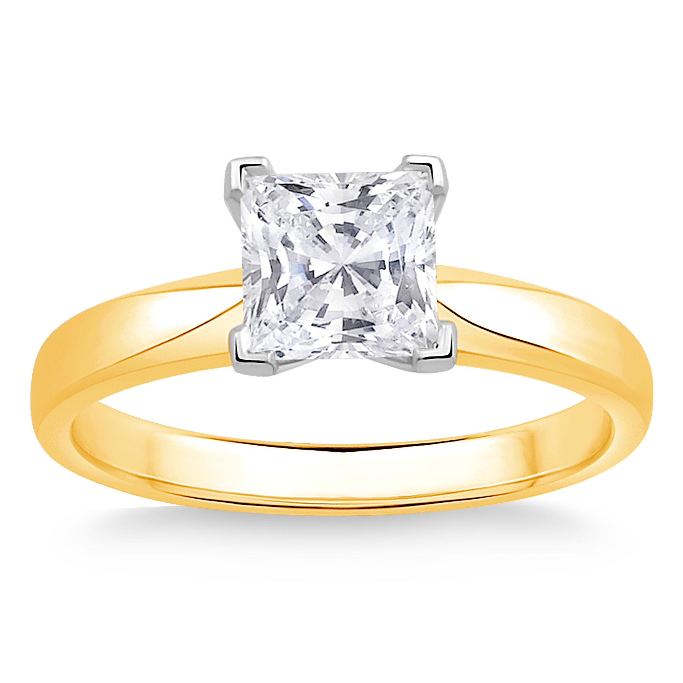 Princess Cut Diamond Solitaire Ring (1.00 ct)