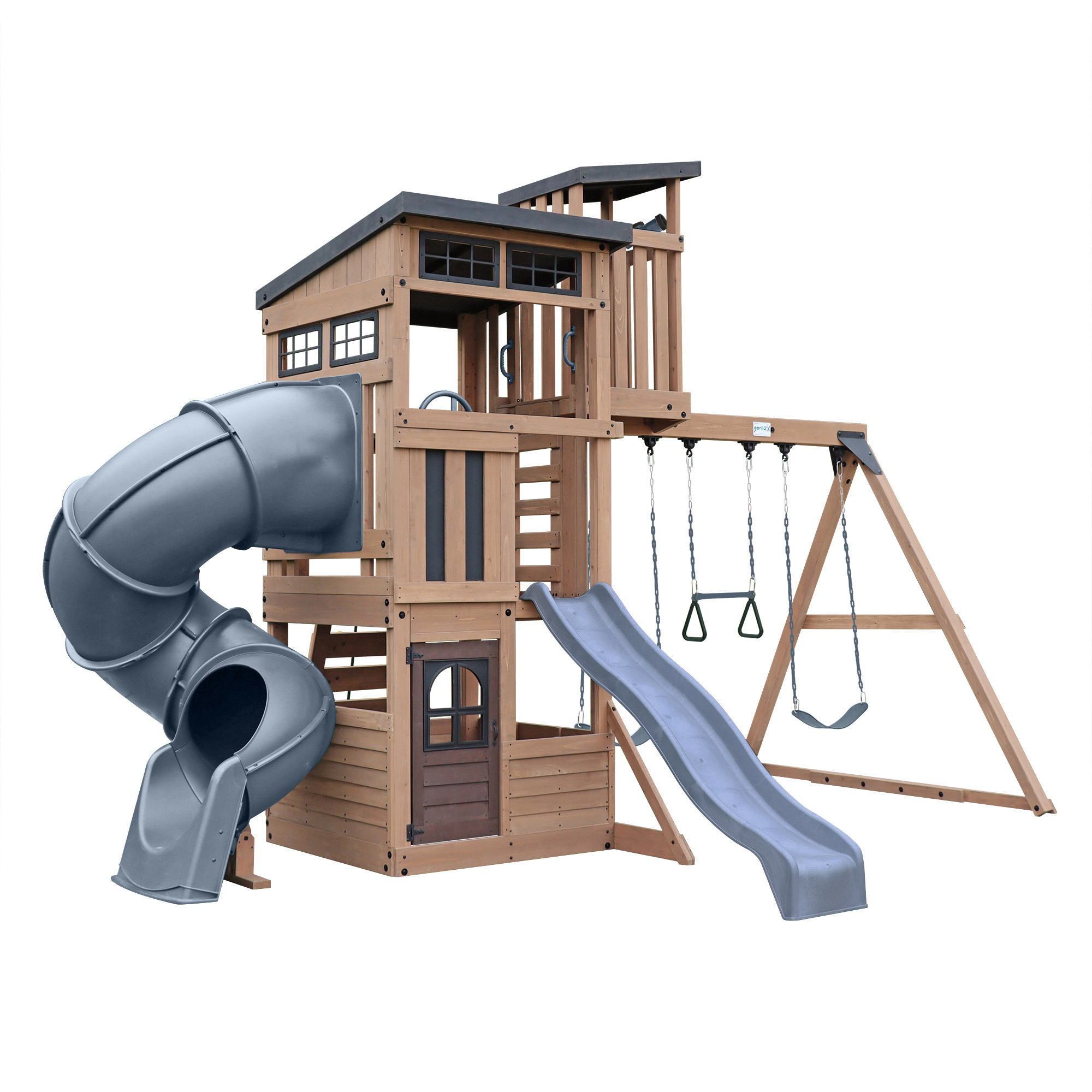 Gorilla Skyline Lookout Outdoor Swing Set – Do-it-Yourself | Costco