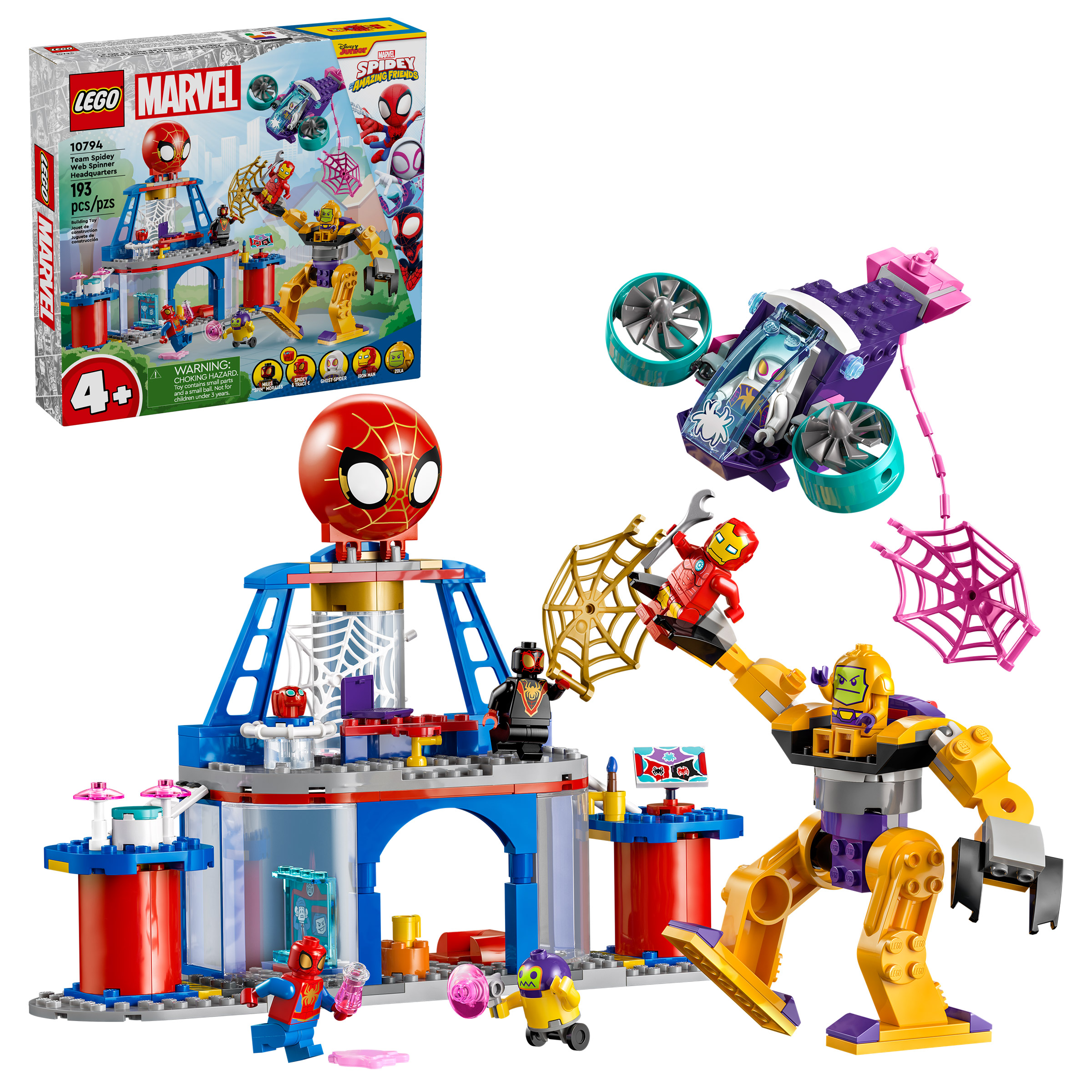 LEGO Marvel Team Spidey Web Spinner Headquarters 10794